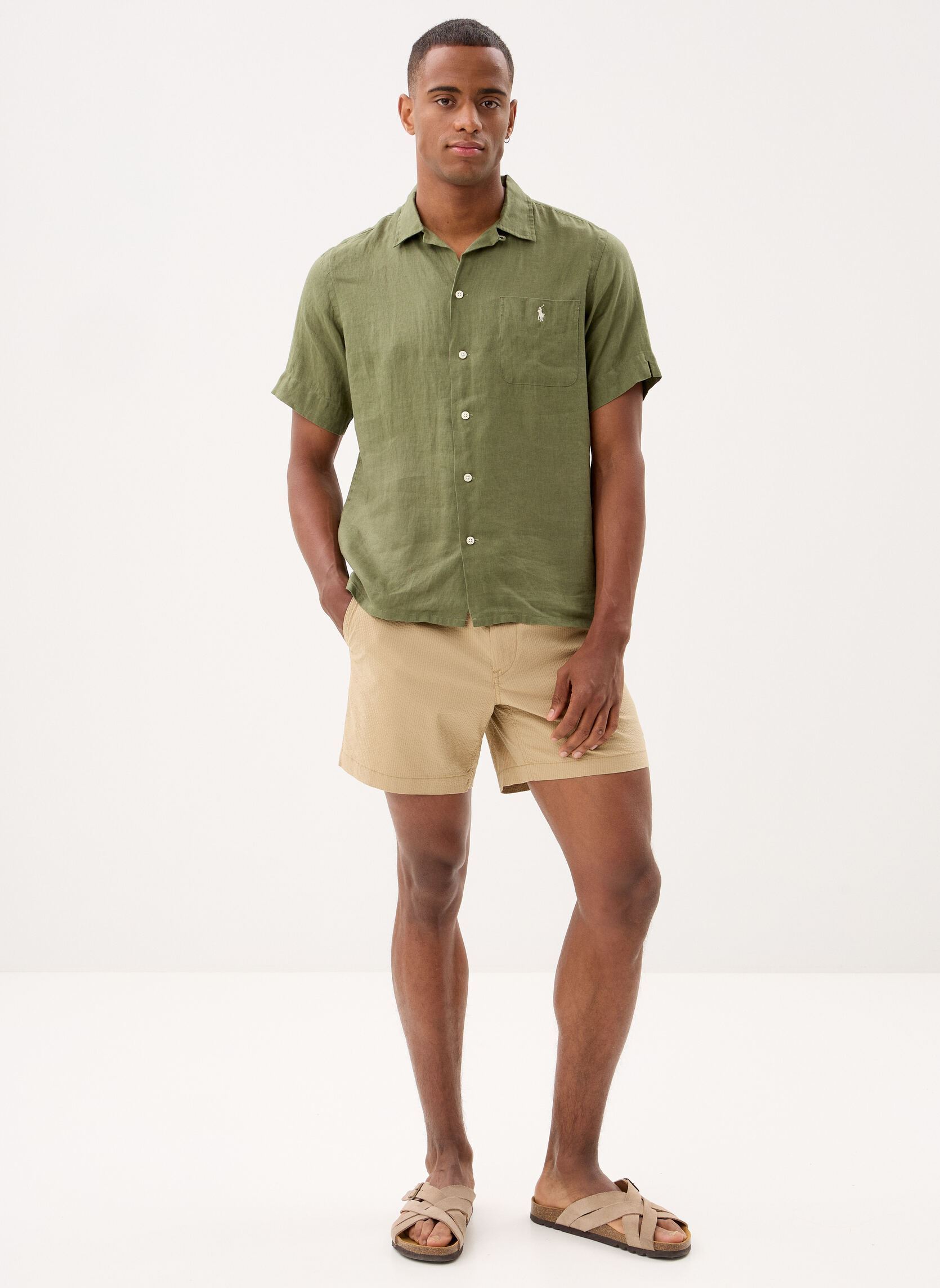 Shorts Short de performance Polo Prepster herren beige Polo Ralph Lauren Shorts Short de performance Polo Prepster herren beige COASTAL BEIGE/RL KHAKI MULTI