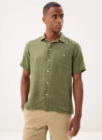 Chemises Chemise safari Classic Fit en lin homme blanc