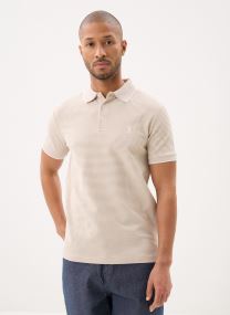 Polos manches courtes Polo en piqué stretch homme rose