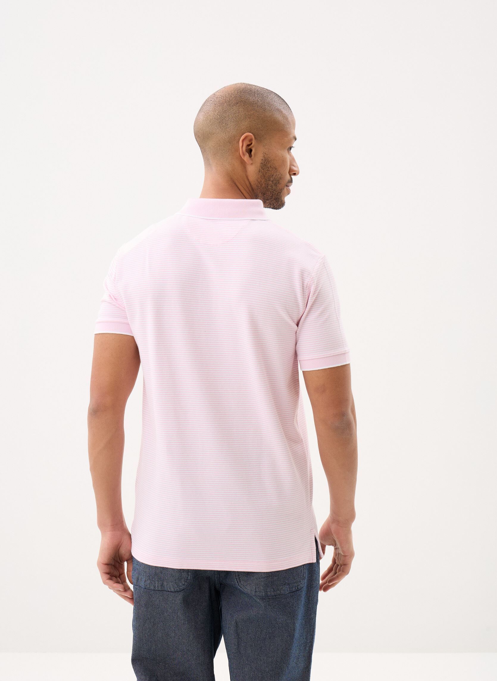 Polos manches courtes Polo en piqué stretch homme rose Polo Ralph Lauren Polos manches courtes Polo en piqué stretch homme rose GARDEN PINK/WHITE