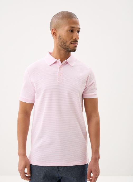 Polo Ralph Lauren Kurzarm-Poloshirts Polo en piqué stretch herren rosa