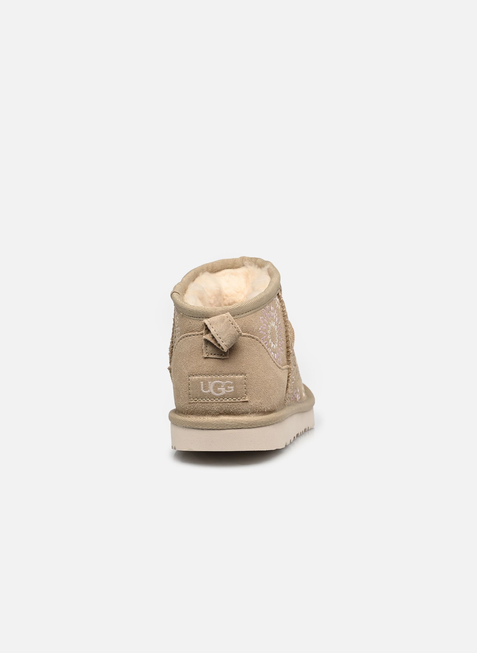 Bottes KIDS' CLASSIC ULTRA MINI SUN STITCH fille marron UGG Bottes KIDS' CLASSIC ULTRA MINI SUN STITCH fille marron MUSTARD SEED