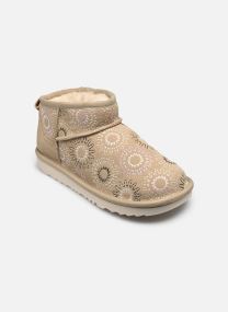 Bottes KIDS' CLASSIC ULTRA MINI SUN STITCH fille marron