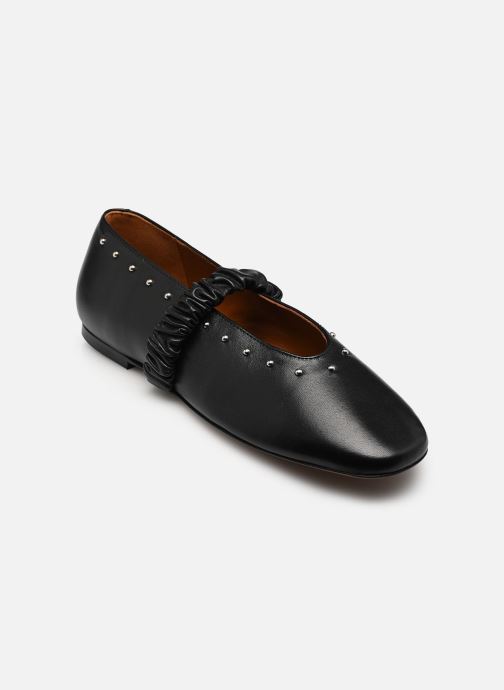 Socque Mary Janes June dames zwart