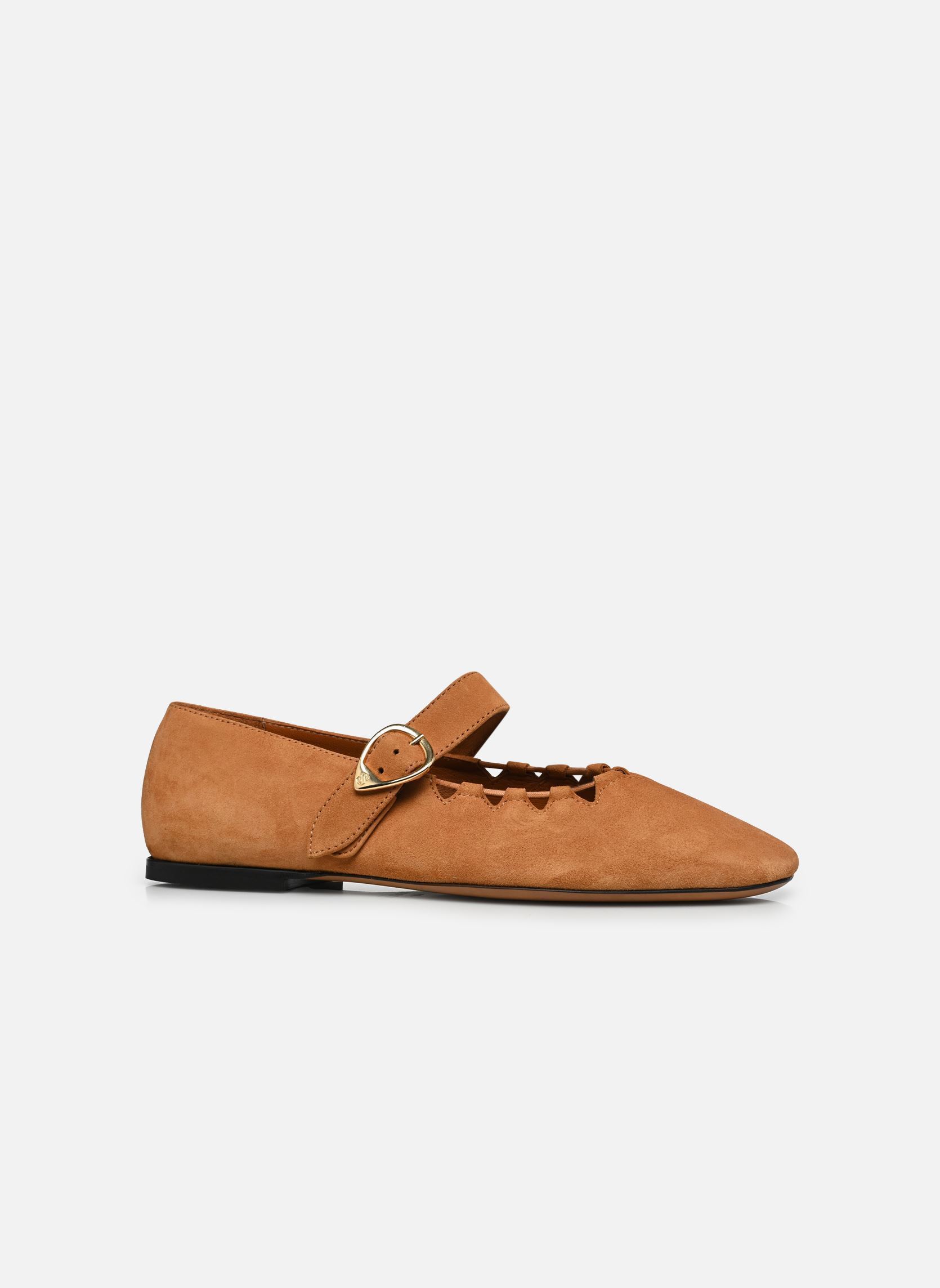 Mary Janes Ginger dames bruin Socque Mary Janes Ginger dames bruin DAIM CAMEL