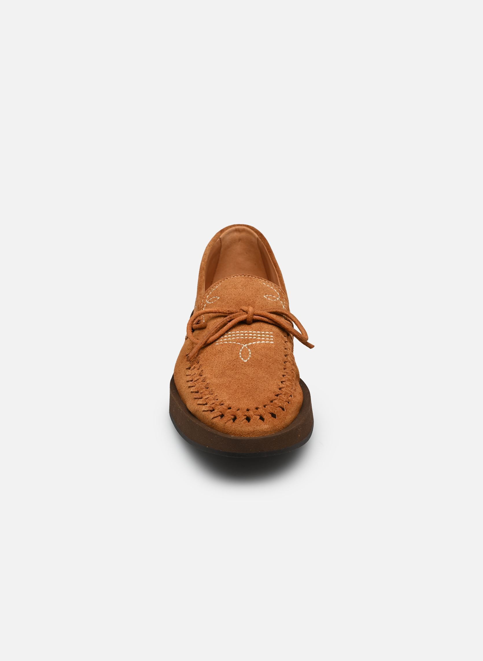 Mocassins Totem dames bruin Socque Mocassins Totem dames bruin DAIM CAMEL
