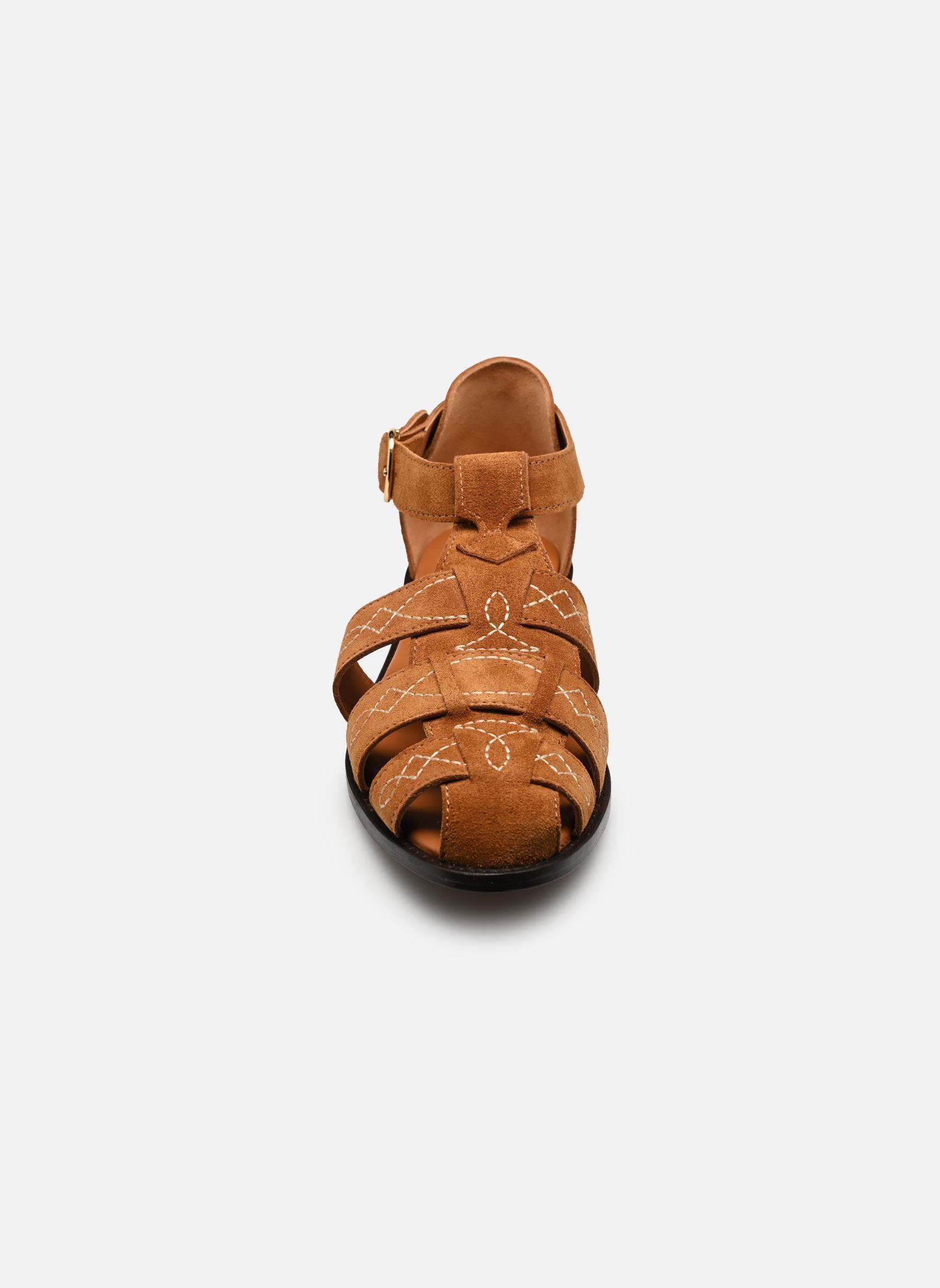Flache Sandalen Ponza damen braun Socque Flache Sandalen Ponza damen braun DAIM CAMEL