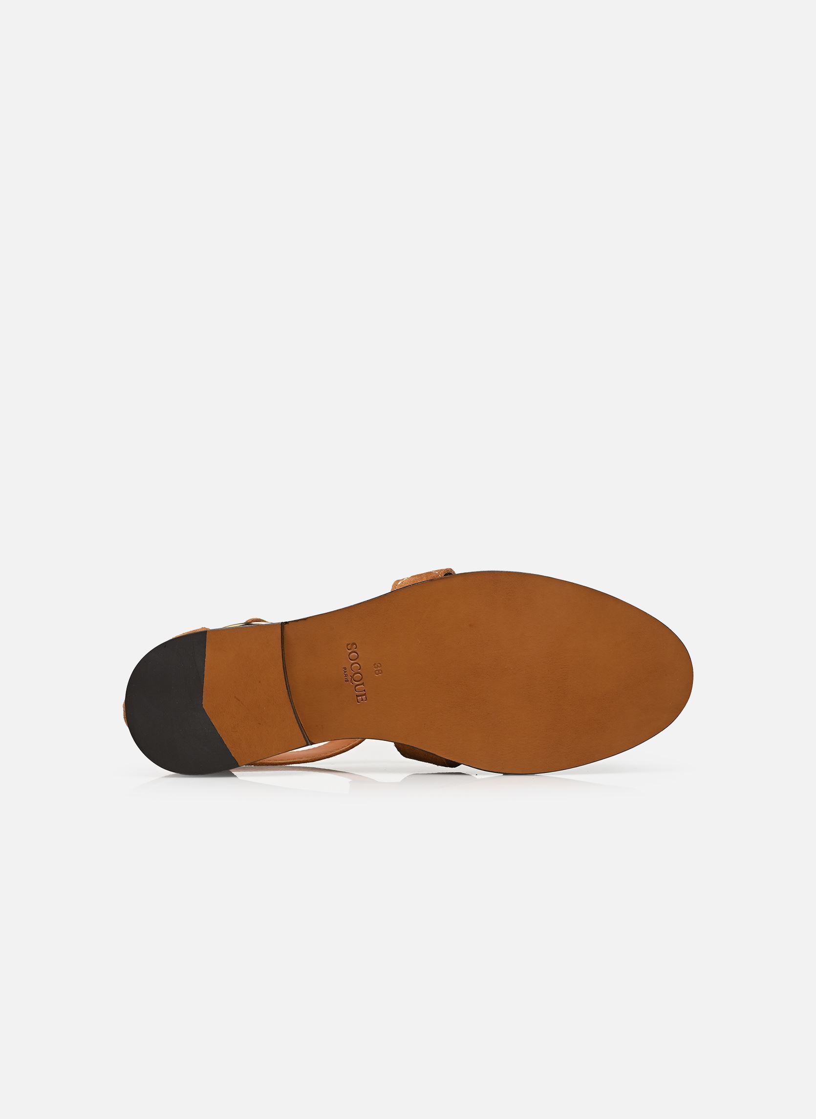 Flache Sandalen Ponza damen braun Socque Flache Sandalen Ponza damen braun DAIM CAMEL