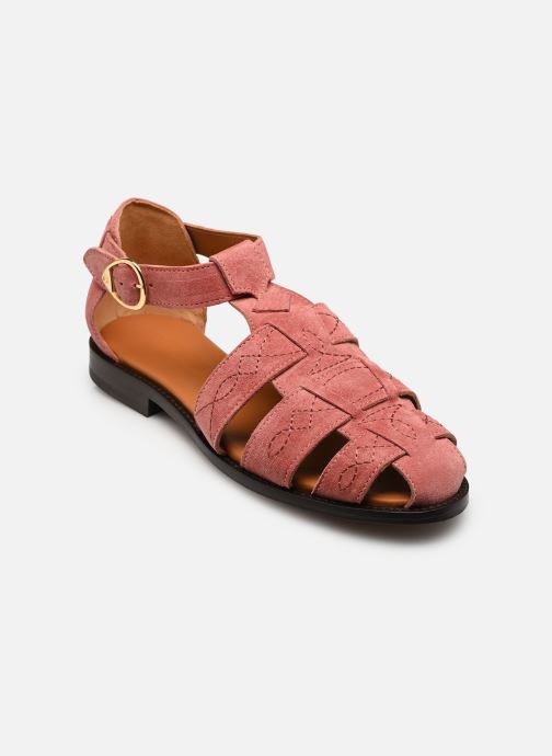 Socque Sandales plates Ponza femme rose