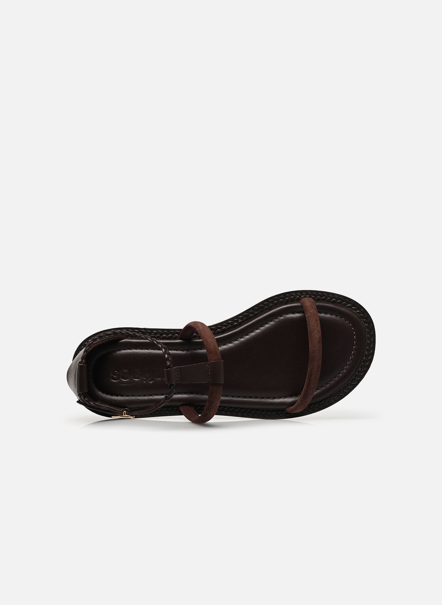 Sandalen Palma dames bruin Socque Sandalen Palma dames bruin CUIR CHOCOLAT