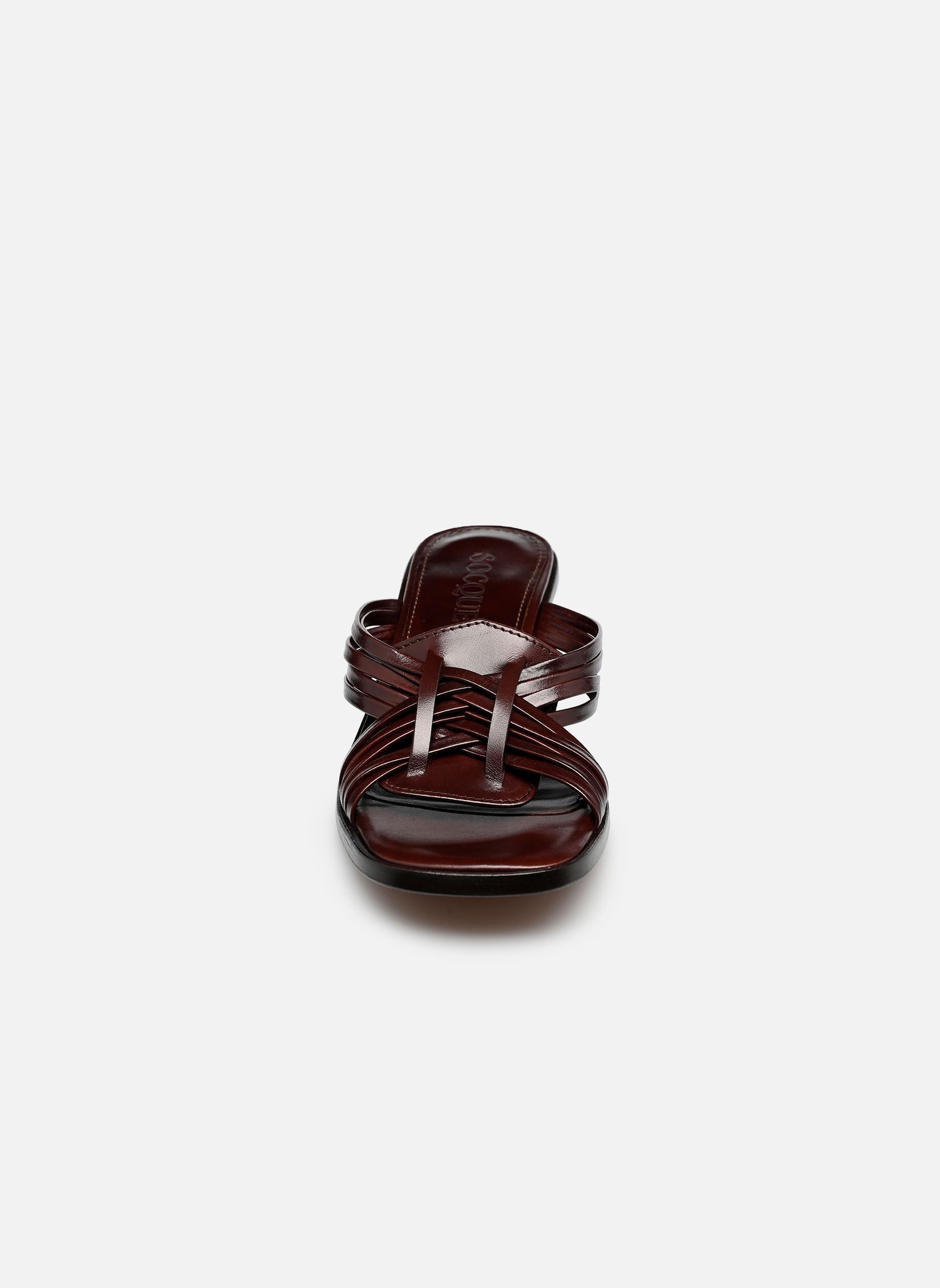 Sandalen Janis damen braun Socque Sandalen Janis damen braun CUIR CHOCOLAT