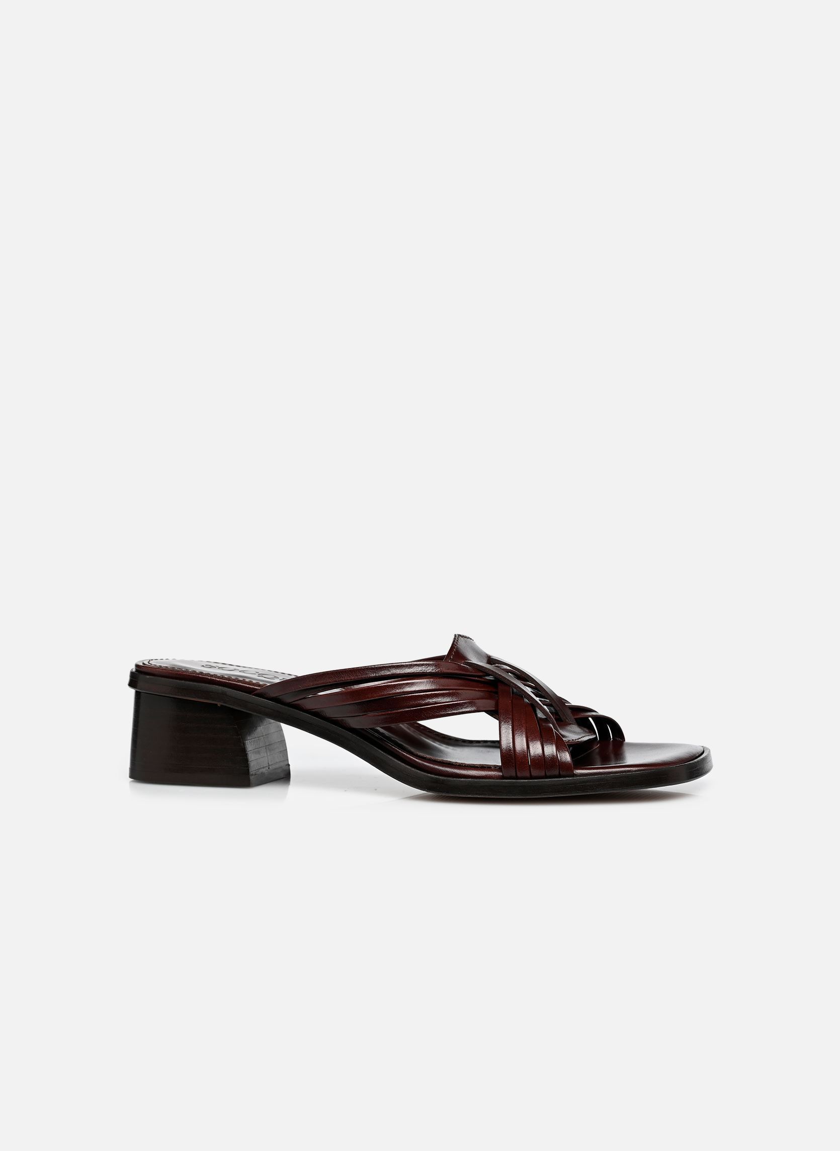Sandalen Janis damen braun Socque Sandalen Janis damen braun CUIR CHOCOLAT