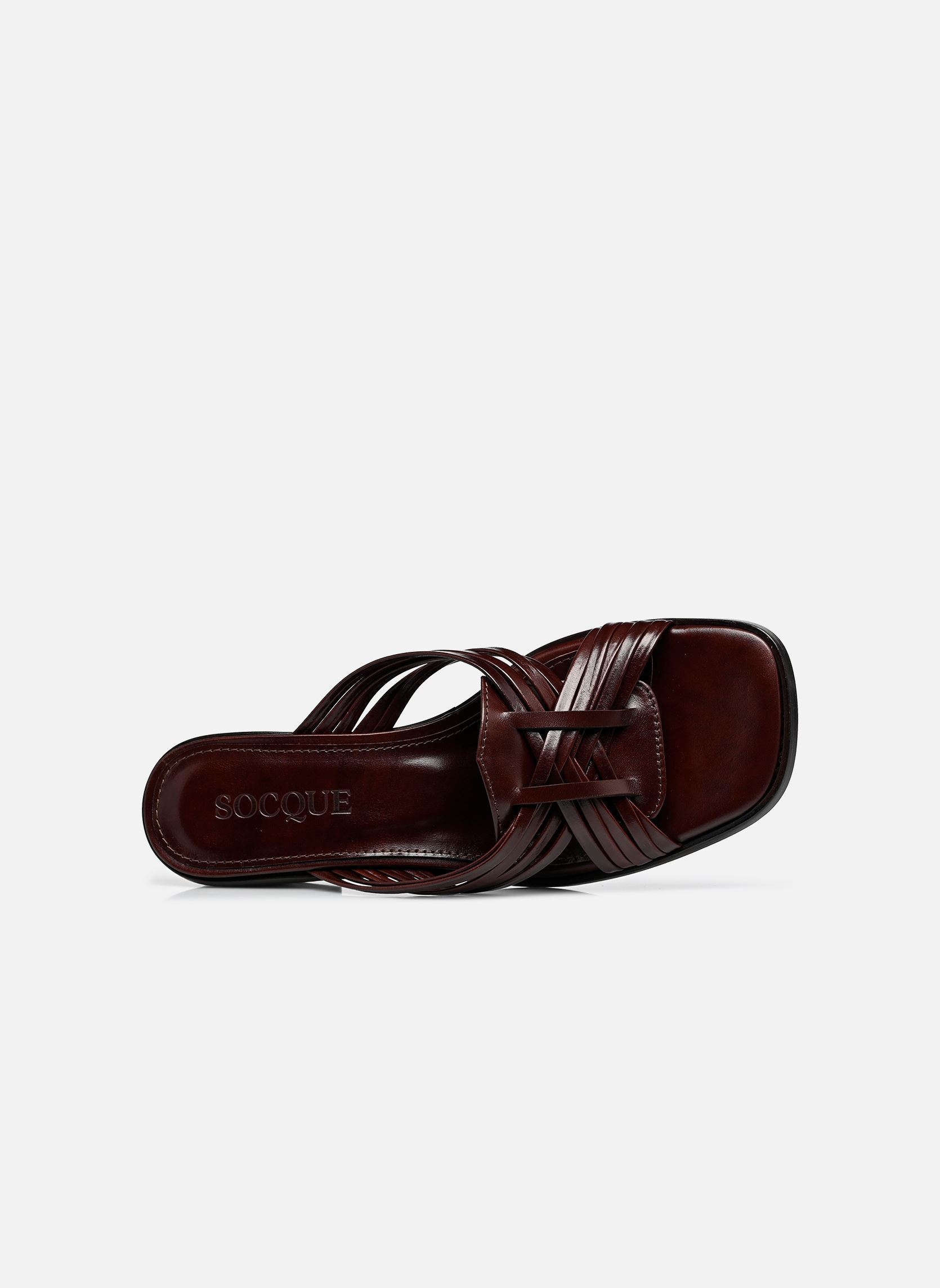 Sandalen Janis damen braun Socque Sandalen Janis damen braun CUIR CHOCOLAT
