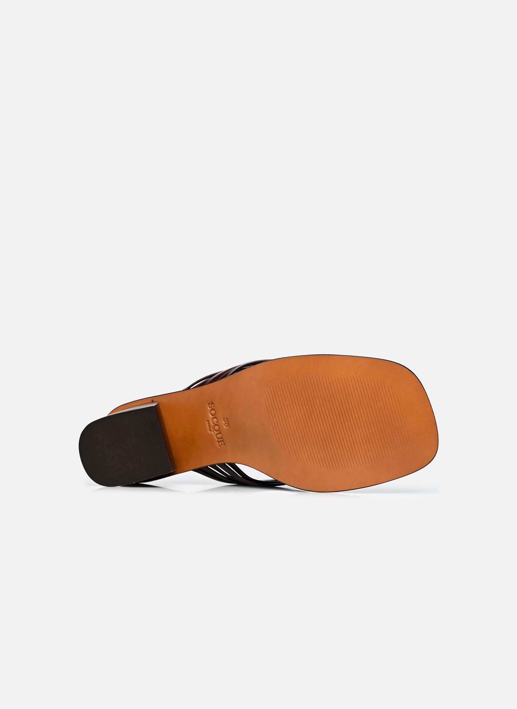 Sandalen Janis damen braun Socque Sandalen Janis damen braun CUIR CHOCOLAT