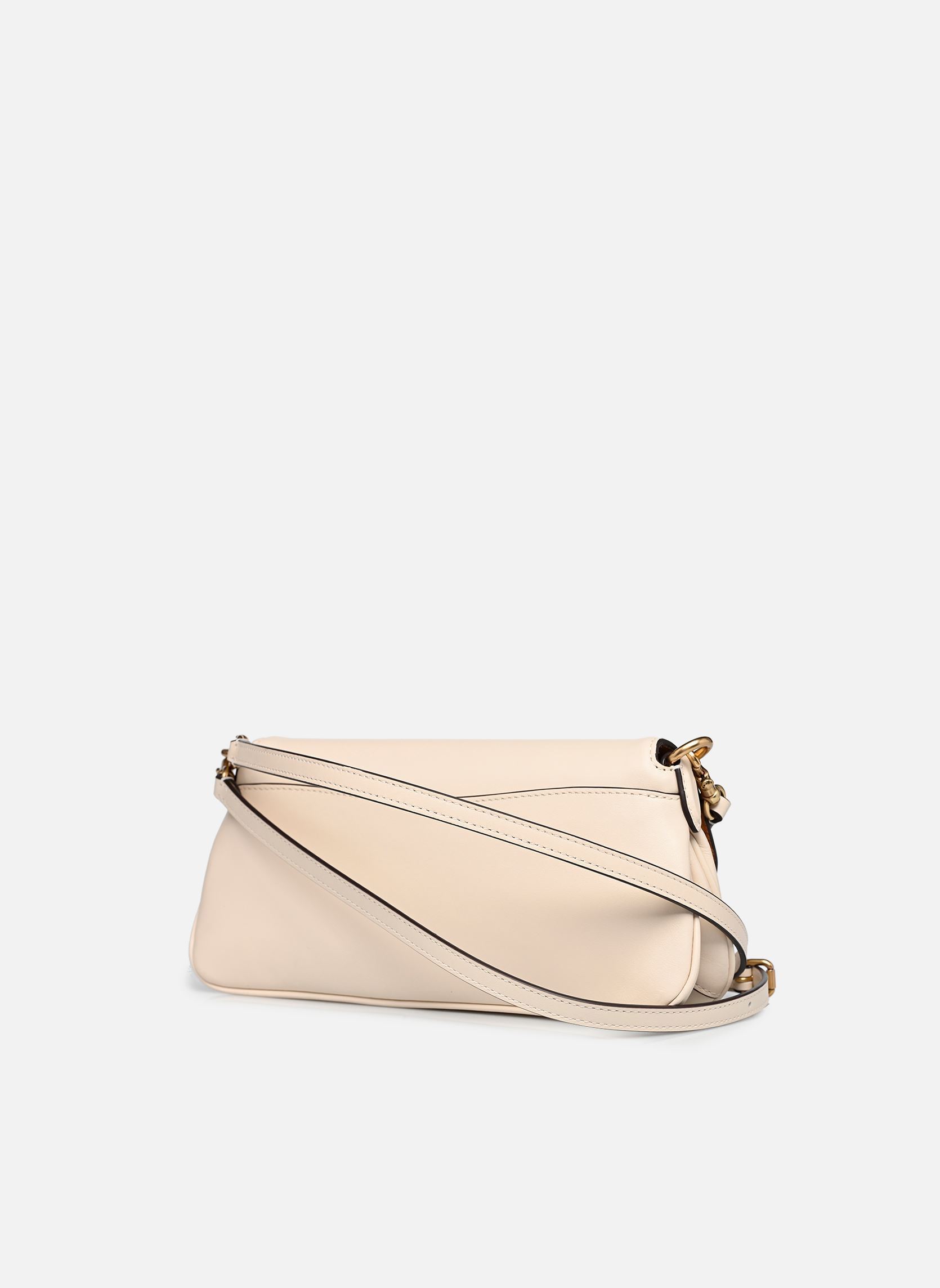 Tassen REFINED CALF LEATHER JET SHOULDER BAG dames wit Coach Tassen REFINED CALF LEATHER JET SHOULDER BAG dames wit B4/CHALK