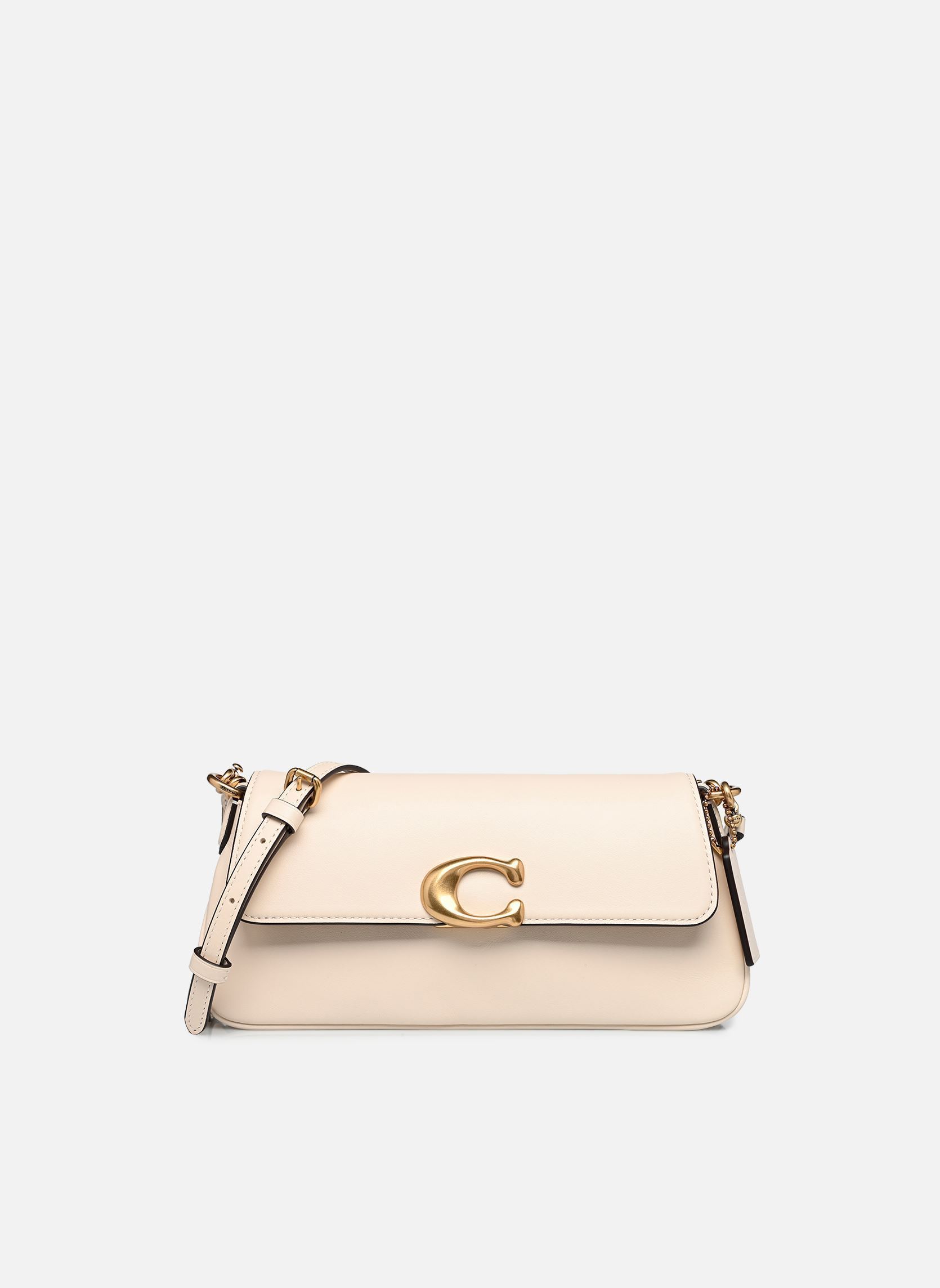 Tassen REFINED CALF LEATHER JET SHOULDER BAG dames wit Coach Tassen REFINED CALF LEATHER JET SHOULDER BAG dames wit B4/CHALK