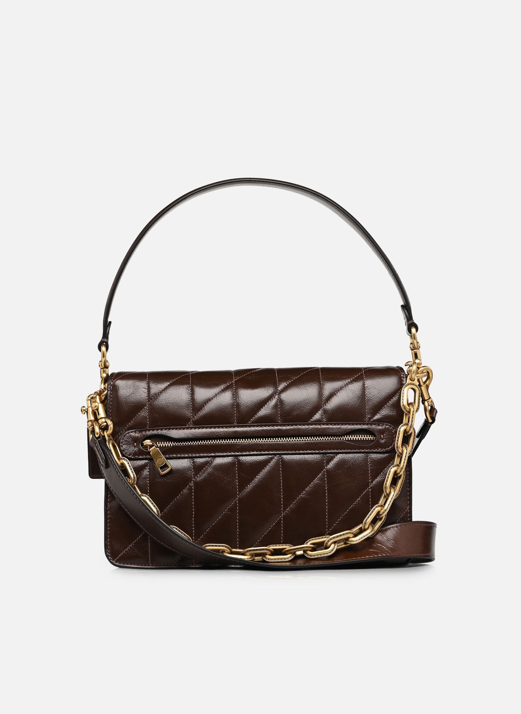 Sacs bandoulière Quilted Glazed Leather Chain Tabby Shoul femme marron Coach Sacs bandoulière Quilted Glazed Leather Chain Tabby Shoul femme marron B4/MAPLE