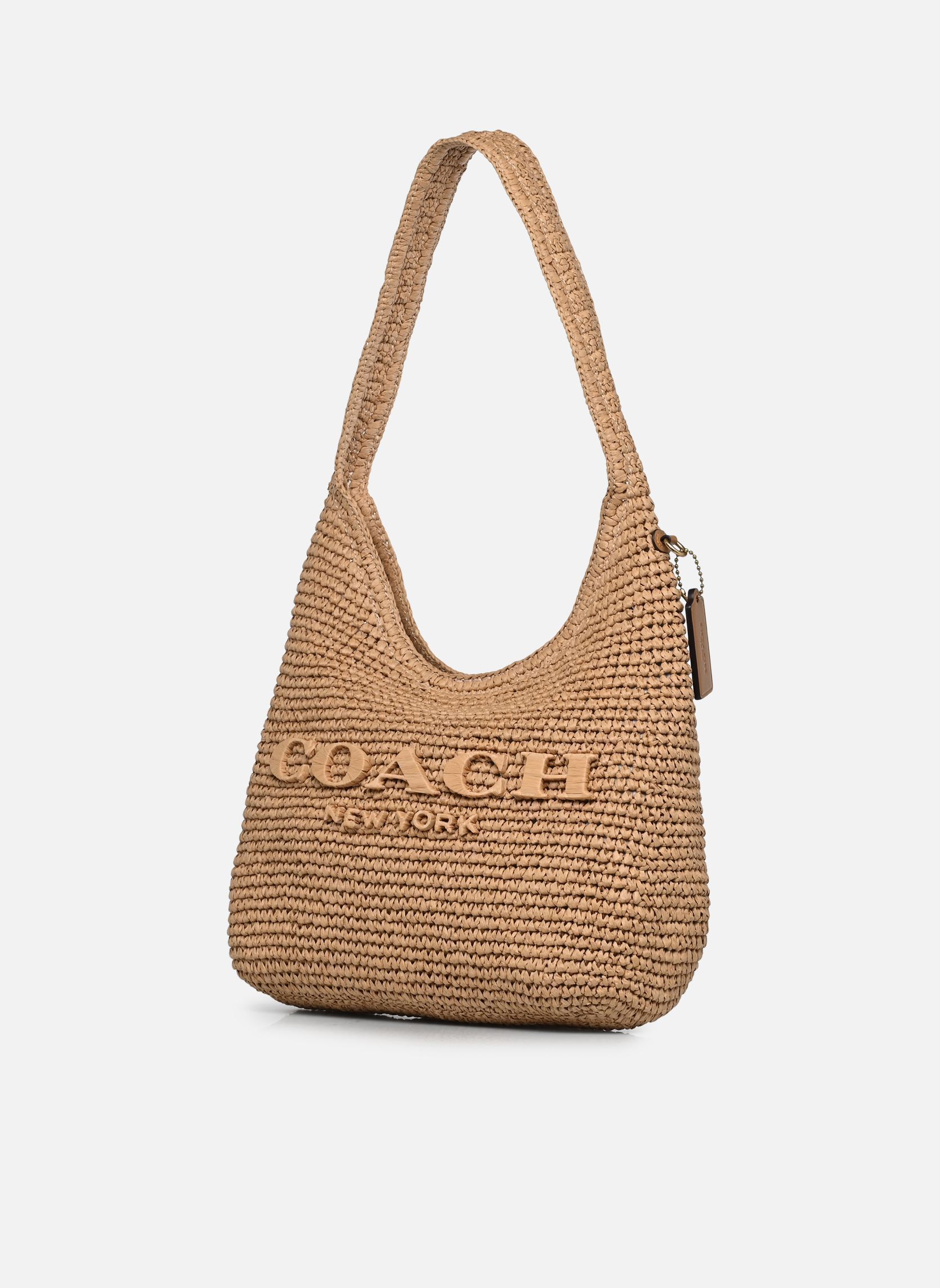 Taschen REFINED WEAVE STRAW BROOKLYN SHOULDER BA damen beige Coach Taschen REFINED WEAVE STRAW BROOKLYN SHOULDER BA damen beige B4/NATURAL
