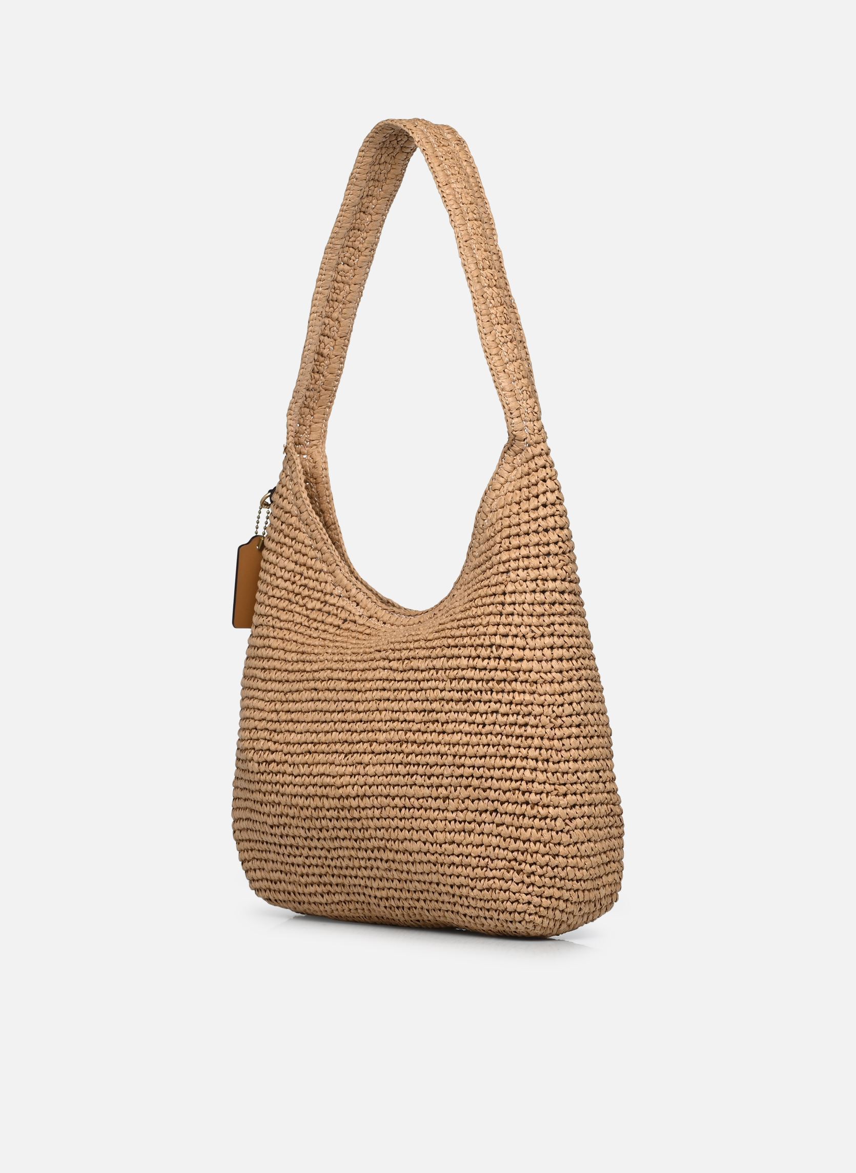 Taschen REFINED WEAVE STRAW BROOKLYN SHOULDER BA damen beige Coach Taschen REFINED WEAVE STRAW BROOKLYN SHOULDER BA damen beige B4/NATURAL