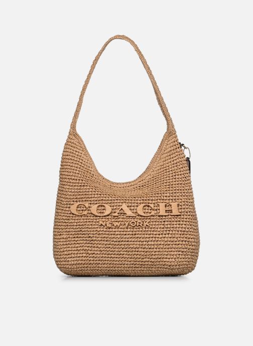 Coach Tassen REFINED WEAVE STRAW BROOKLYN SHOULDER BA dames beige