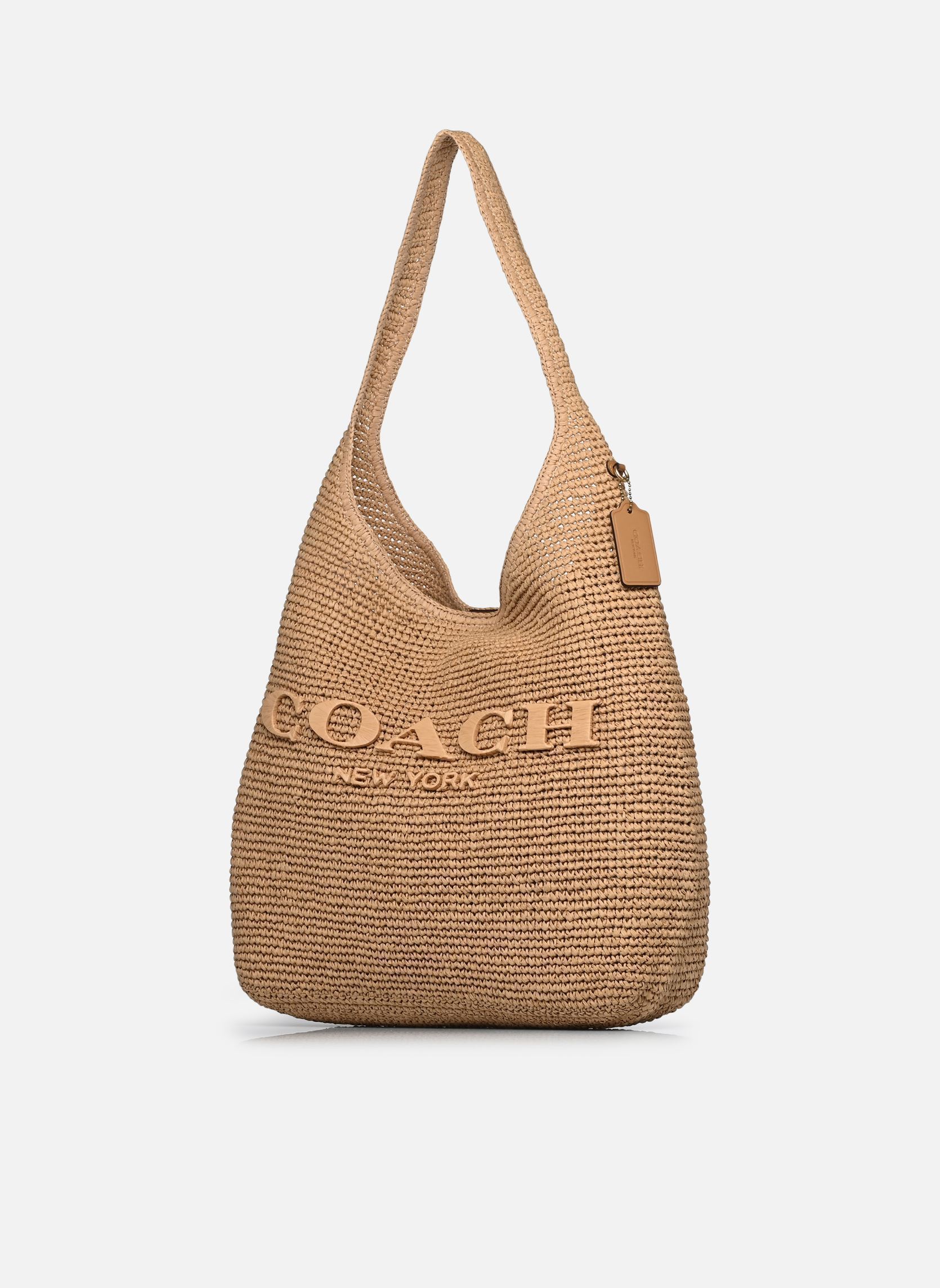 Taschen REFINED WEAVE STRAW BROOKLYN SHOULDER BA damen beige Coach Taschen REFINED WEAVE STRAW BROOKLYN SHOULDER BA damen beige B4/NATURAL