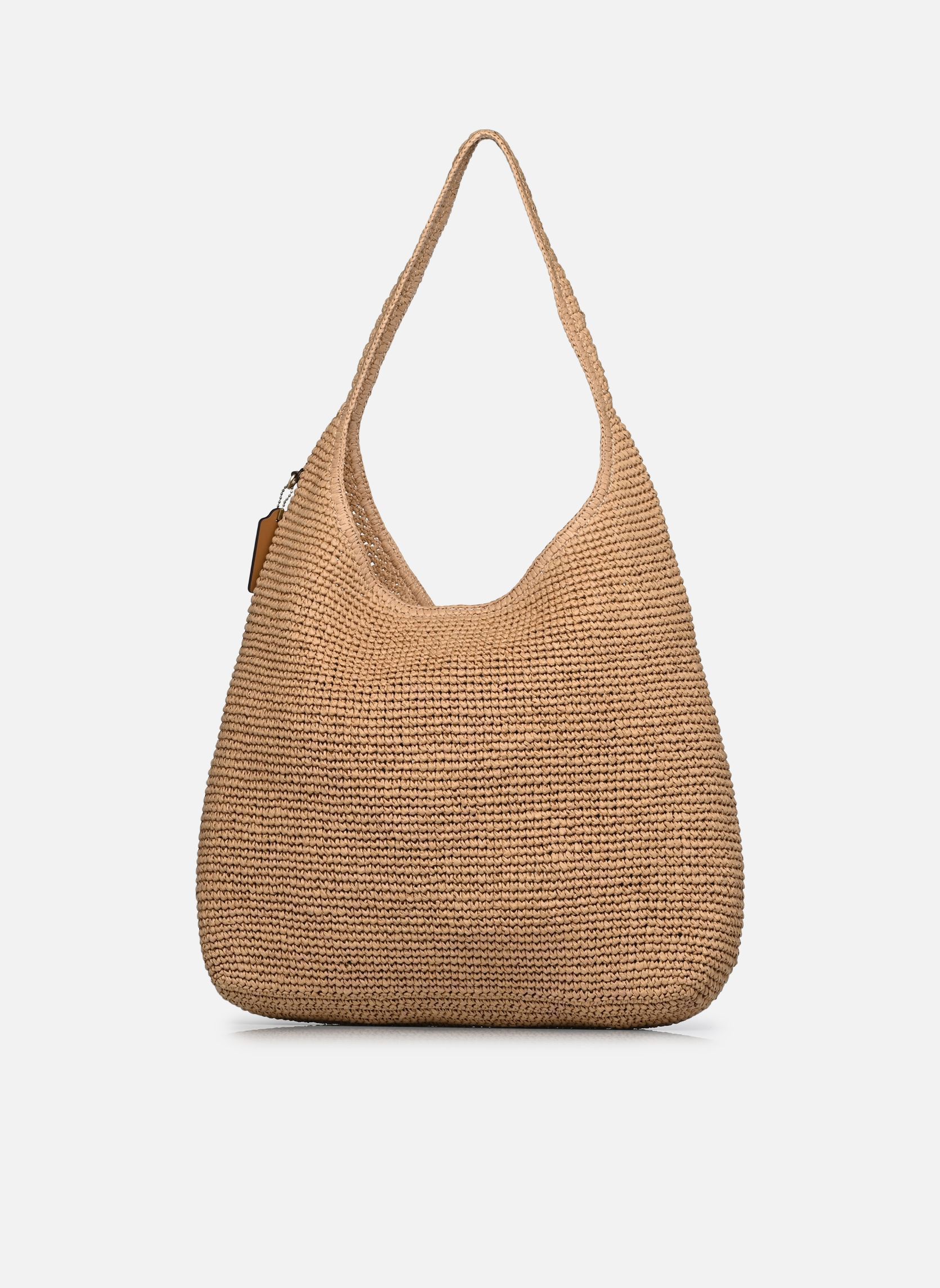 Taschen REFINED WEAVE STRAW BROOKLYN SHOULDER BA damen beige Coach Taschen REFINED WEAVE STRAW BROOKLYN SHOULDER BA damen beige B4/NATURAL