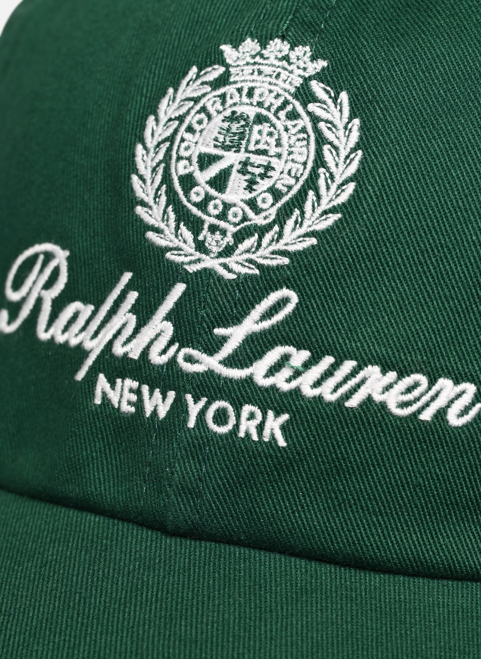 Casquettes Casquette en sergé brodée d'un écusson H homme vert Polo Ralph Lauren Casquettes Casquette en sergé brodée d'un écusson H homme vert NEW FOREST