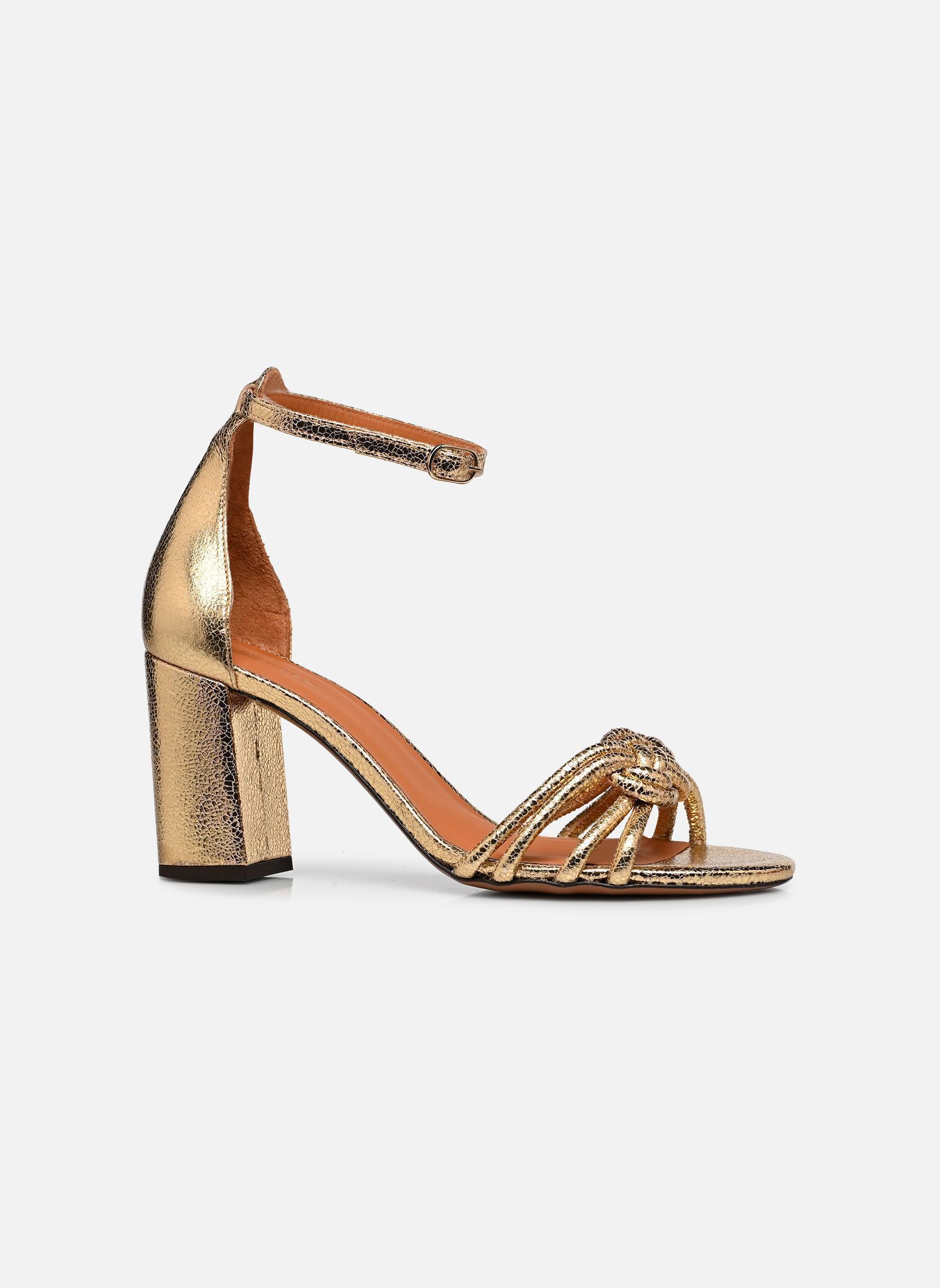 Sandalen Sandales n°191 - Cuir craquelé - Doré damen gold und bronze Rivecour Sandalen Sandales n°191 - Cuir craquelé - Doré damen gold und bronze DORÉ