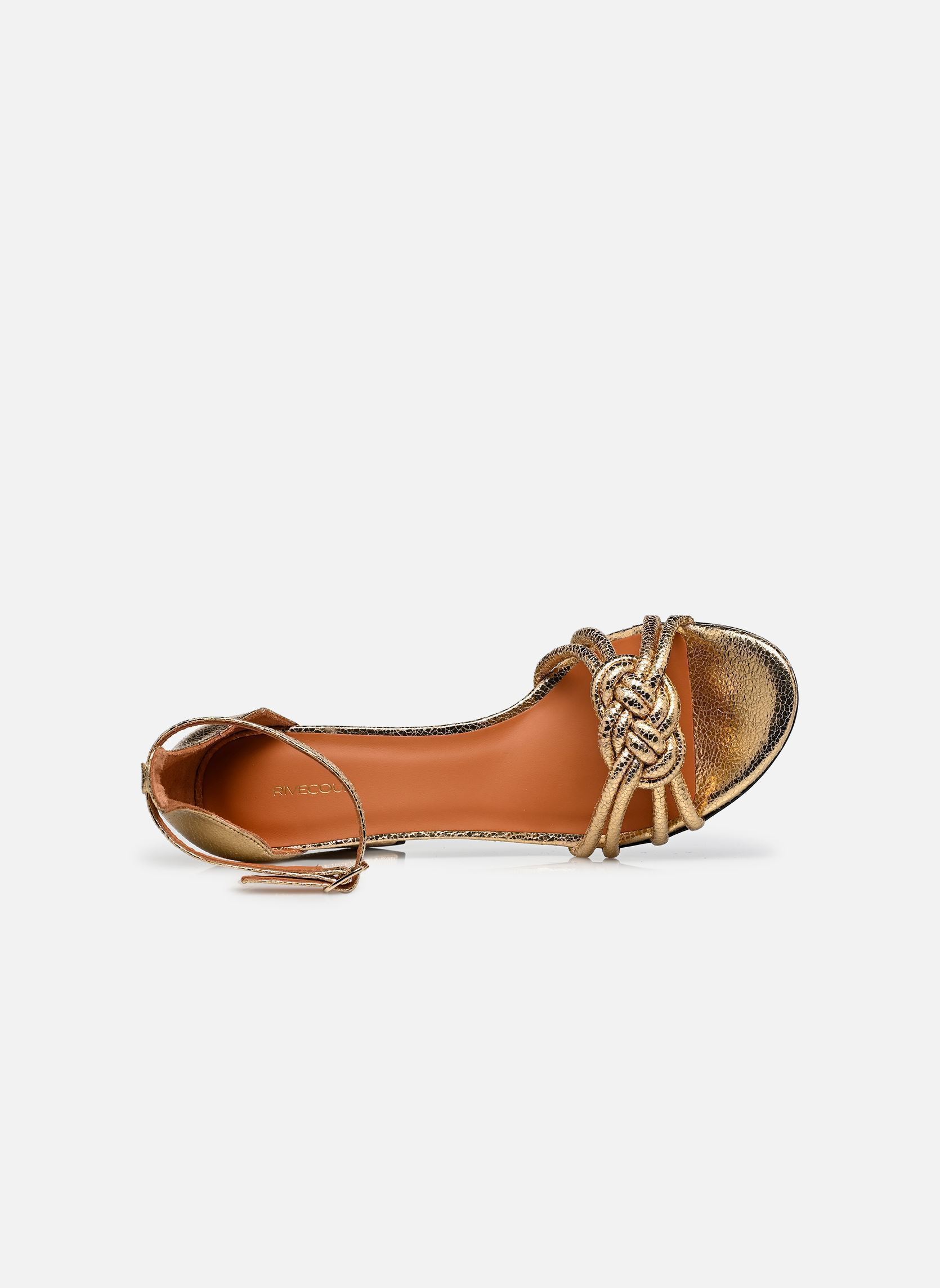 Sandalen Sandales n°191 - Cuir craquelé - Doré damen gold und bronze Rivecour Sandalen Sandales n°191 - Cuir craquelé - Doré damen gold und bronze DORÉ