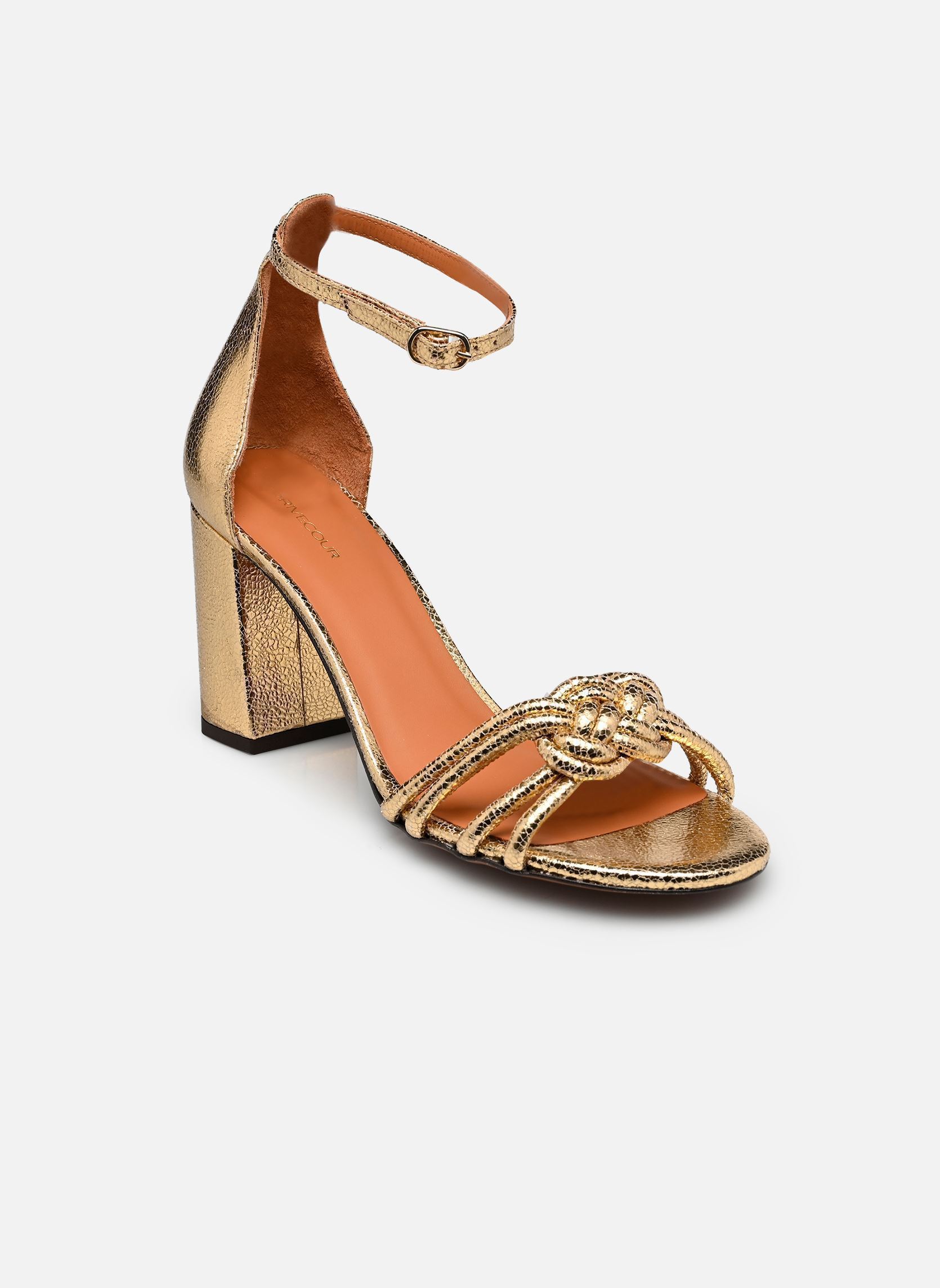 Sandalen Sandales n°191 - Cuir craquelé - Doré damen gold und bronze Rivecour Sandalen Sandales n°191 - Cuir craquelé - Doré damen gold und bronze DORÉ