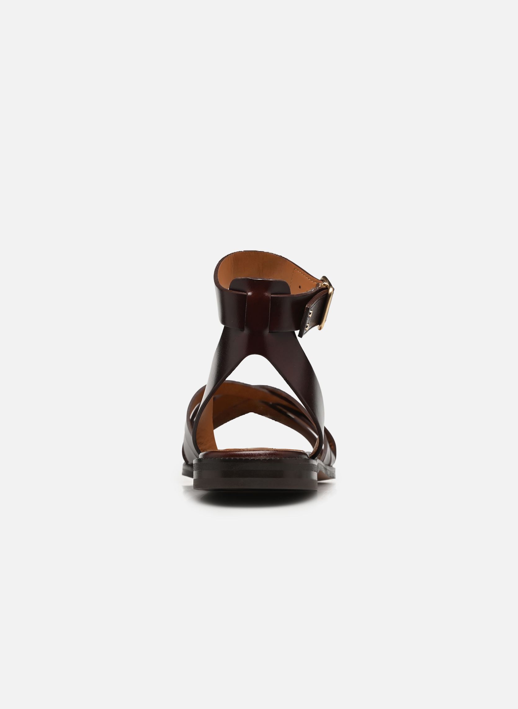 Sandalen Sandales n°203 - Cuir - Marron chocolat damen braun Rivecour Sandalen Sandales n°203 - Cuir - Marron chocolat damen braun MARRON CHOCOLAT