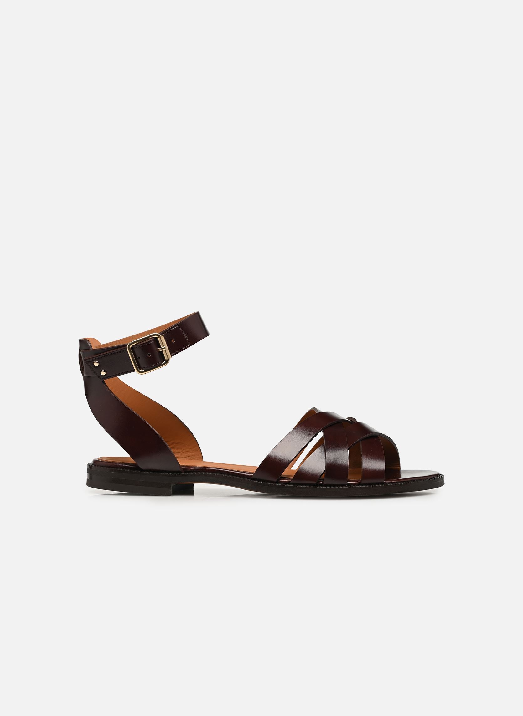 Sandalen Sandales n°203 - Cuir - Marron chocolat damen braun Rivecour Sandalen Sandales n°203 - Cuir - Marron chocolat damen braun MARRON CHOCOLAT
