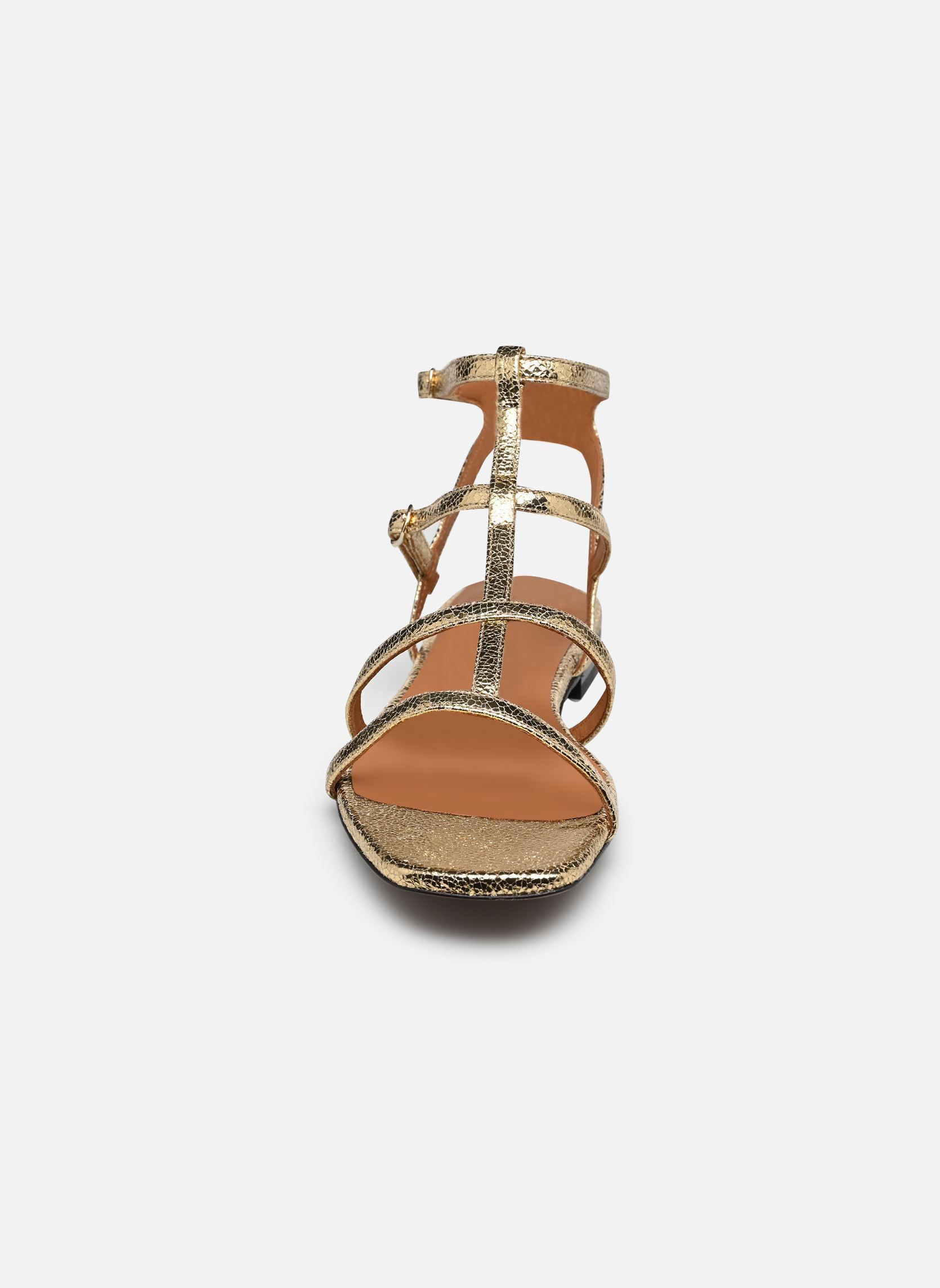 Sandalen Sandales n°210 - Cuir craquelé - Doré damen gold und bronze Rivecour Sandalen Sandales n°210 - Cuir craquelé - Doré damen gold und bronze DORÉ