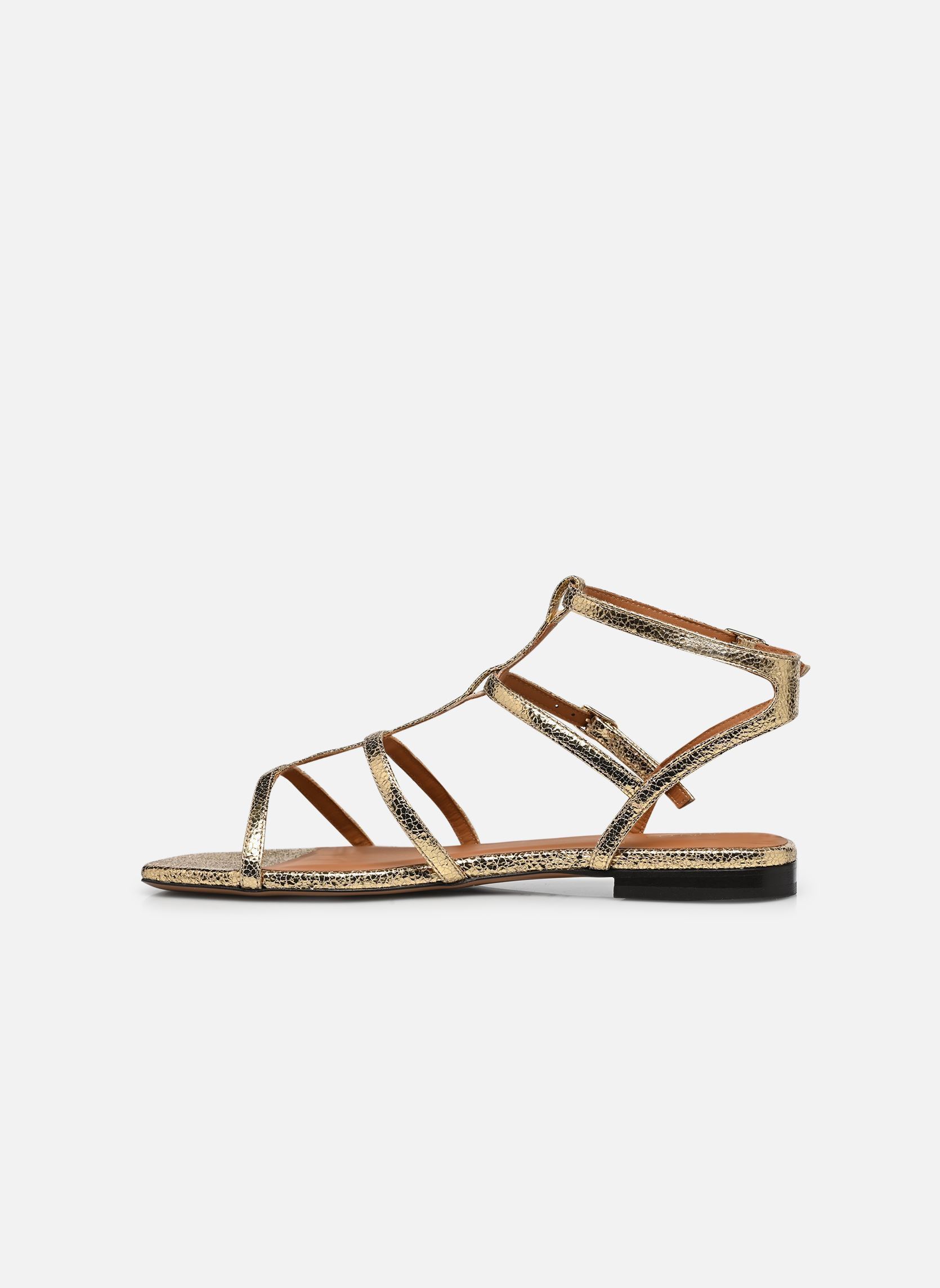 Sandalen Sandales n°210 - Cuir craquelé - Doré damen gold und bronze Rivecour Sandalen Sandales n°210 - Cuir craquelé - Doré damen gold und bronze DORÉ