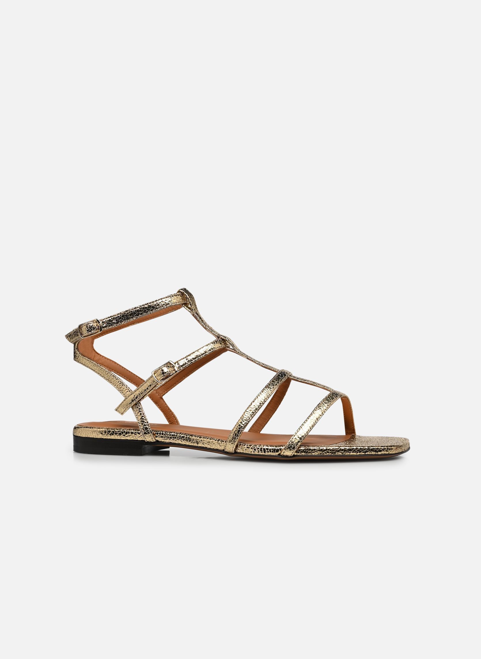 Sandalen Sandales n°210 - Cuir craquelé - Doré damen gold und bronze Rivecour Sandalen Sandales n°210 - Cuir craquelé - Doré damen gold und bronze DORÉ