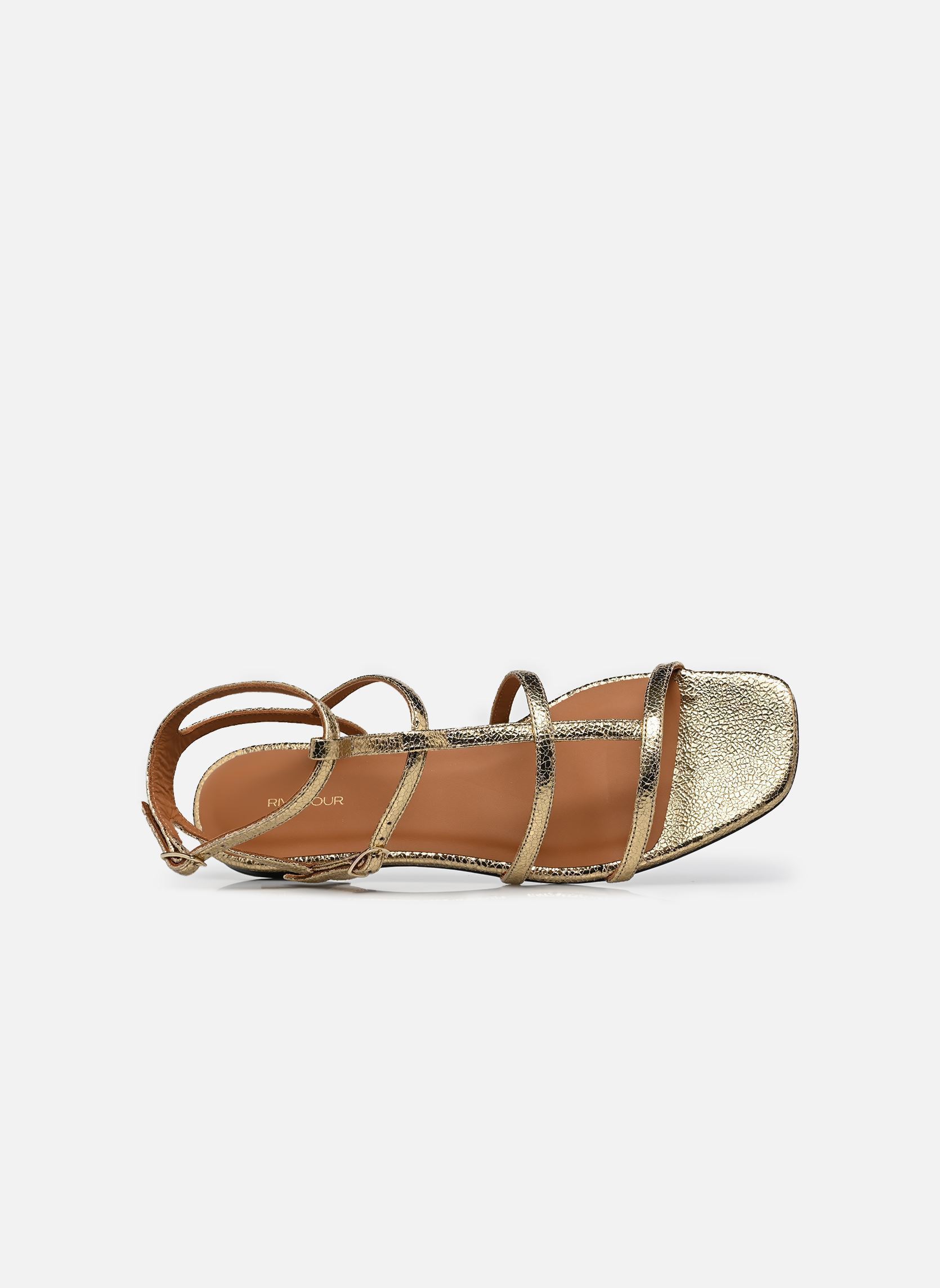 Sandalen Sandales n°210 - Cuir craquelé - Doré damen gold und bronze Rivecour Sandalen Sandales n°210 - Cuir craquelé - Doré damen gold und bronze DORÉ