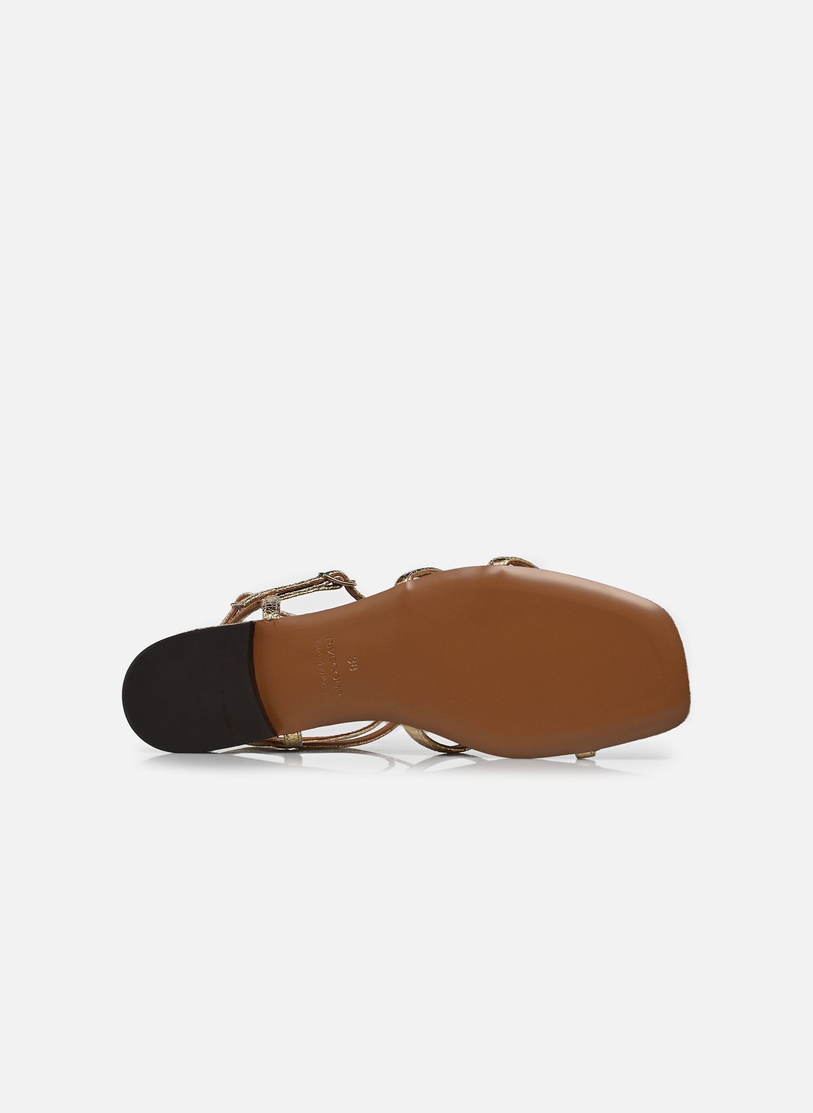 Sandalen Sandales n°210 - Cuir craquelé - Doré damen gold und bronze Rivecour Sandalen Sandales n°210 - Cuir craquelé - Doré damen gold und bronze DORÉ