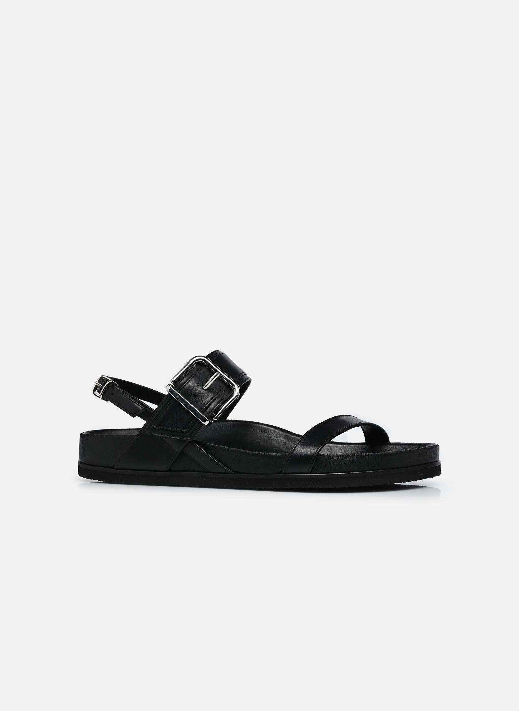 Sandalen Sandales n°218 - Cuir - Noir dames zwart Rivecour Sandalen Sandales n°218 - Cuir - Noir dames zwart NOIR