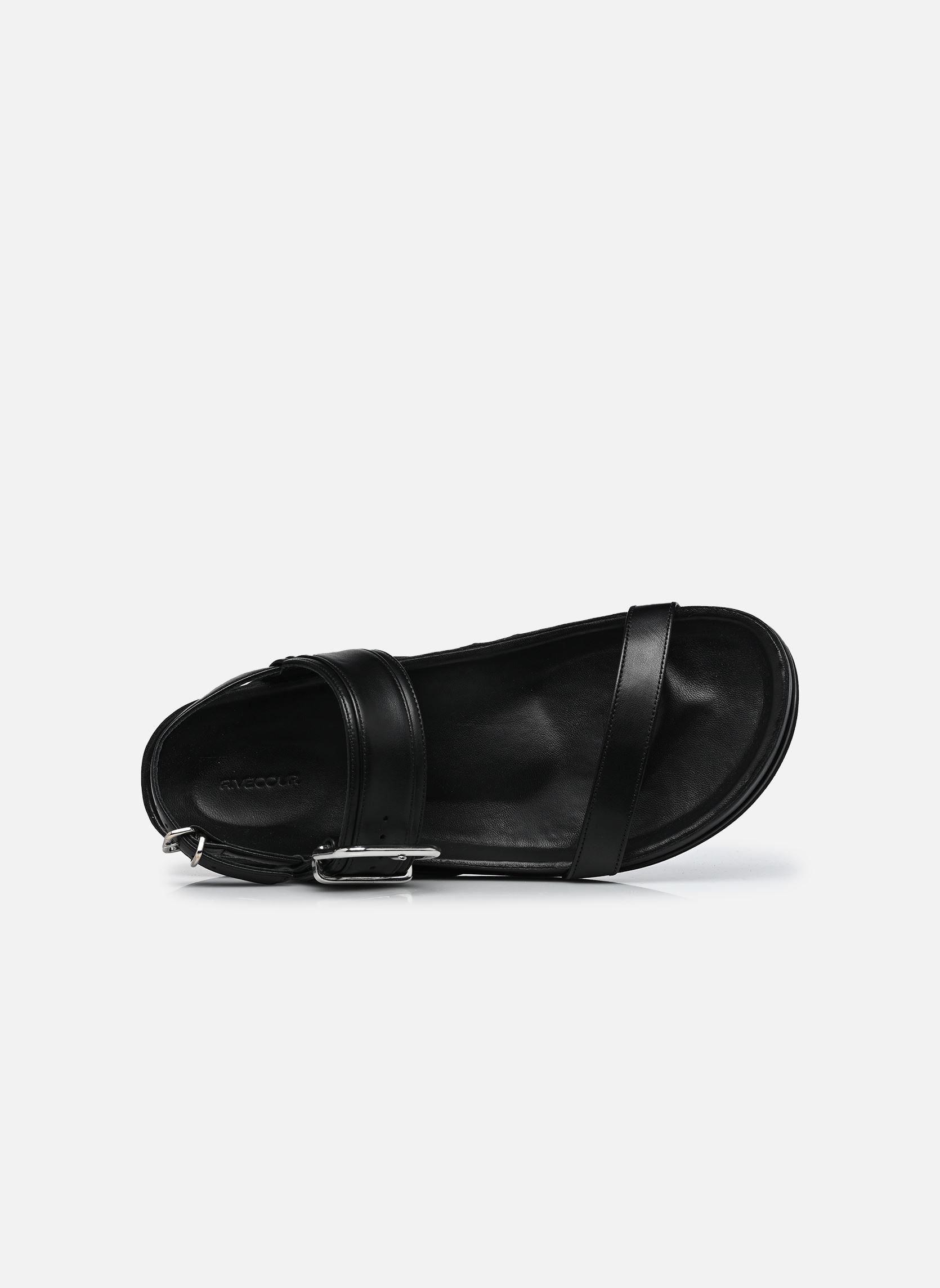 Sandalen Sandales n°218 - Cuir - Noir dames zwart Rivecour Sandalen Sandales n°218 - Cuir - Noir dames zwart NOIR