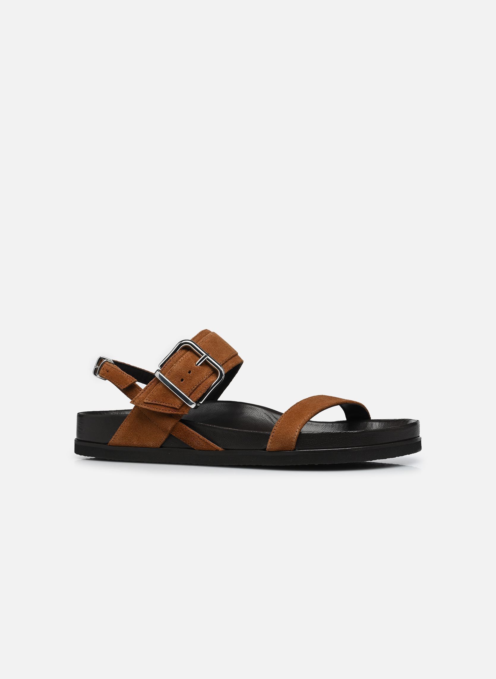 Sandales Sandales n°218 - Suède - Cognac femme marron Rivecour Sandales Sandales n°218 - Suède - Cognac femme marron COGNAC