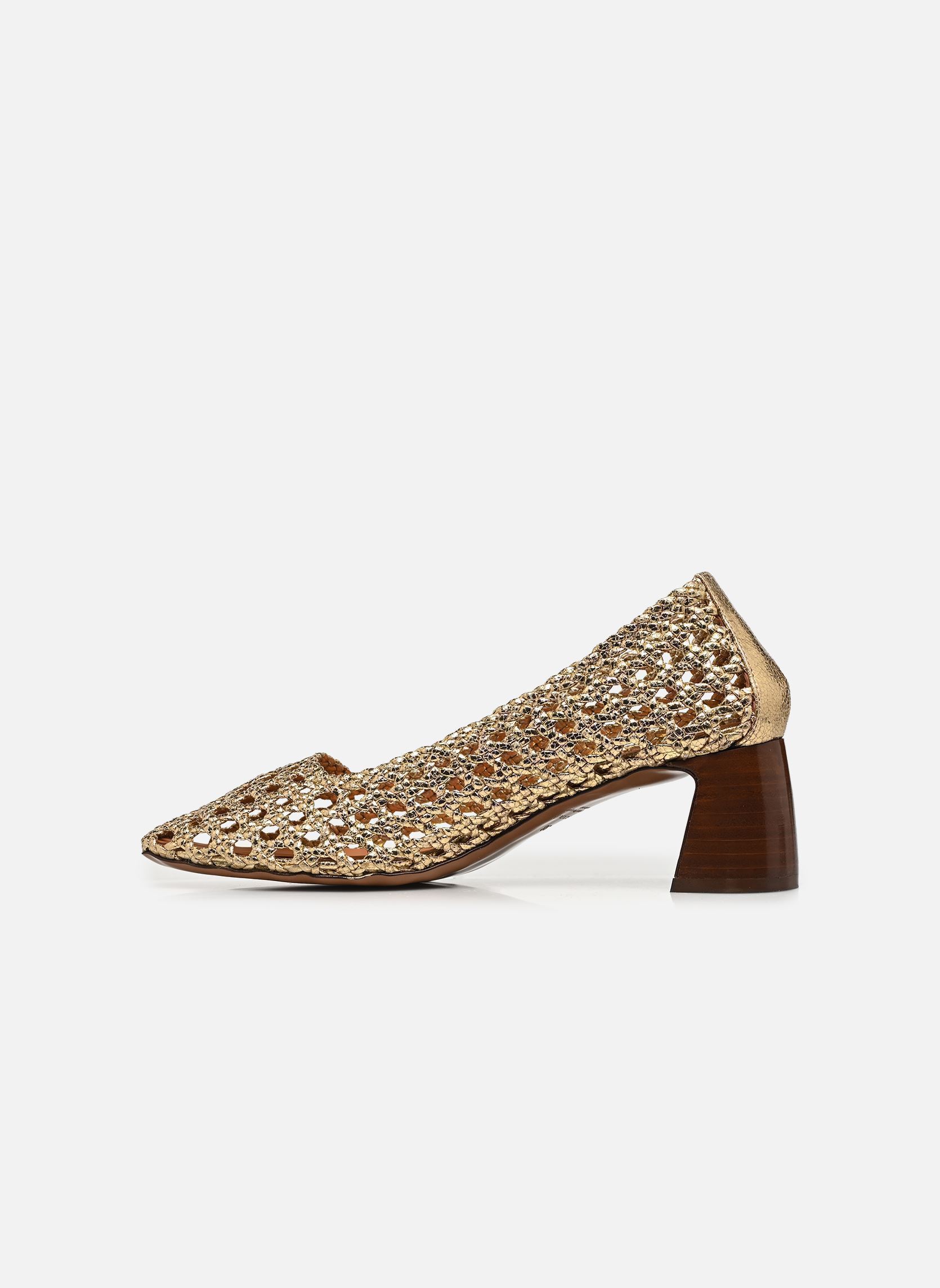Pumps Escarpins n°528 - Cuir craquelé - Doré dames goud en brons Rivecour Pumps Escarpins n°528 - Cuir craquelé - Doré dames goud en brons DORÉ