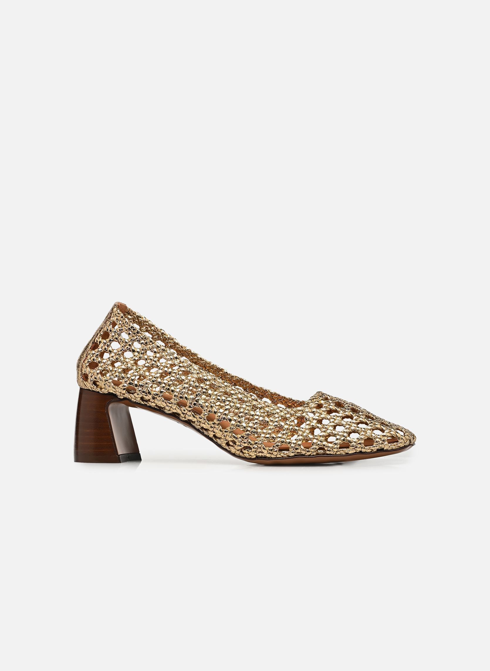 Pumps Escarpins n°528 - Cuir craquelé - Doré dames goud en brons Rivecour Pumps Escarpins n°528 - Cuir craquelé - Doré dames goud en brons DORÉ