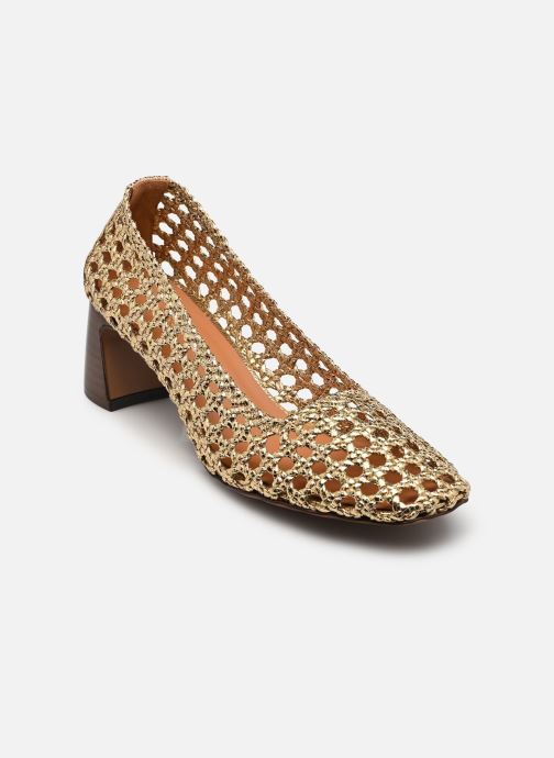 Rivecour Pumps Escarpins n°528 - Cuir craquelé - Doré dames goud en brons