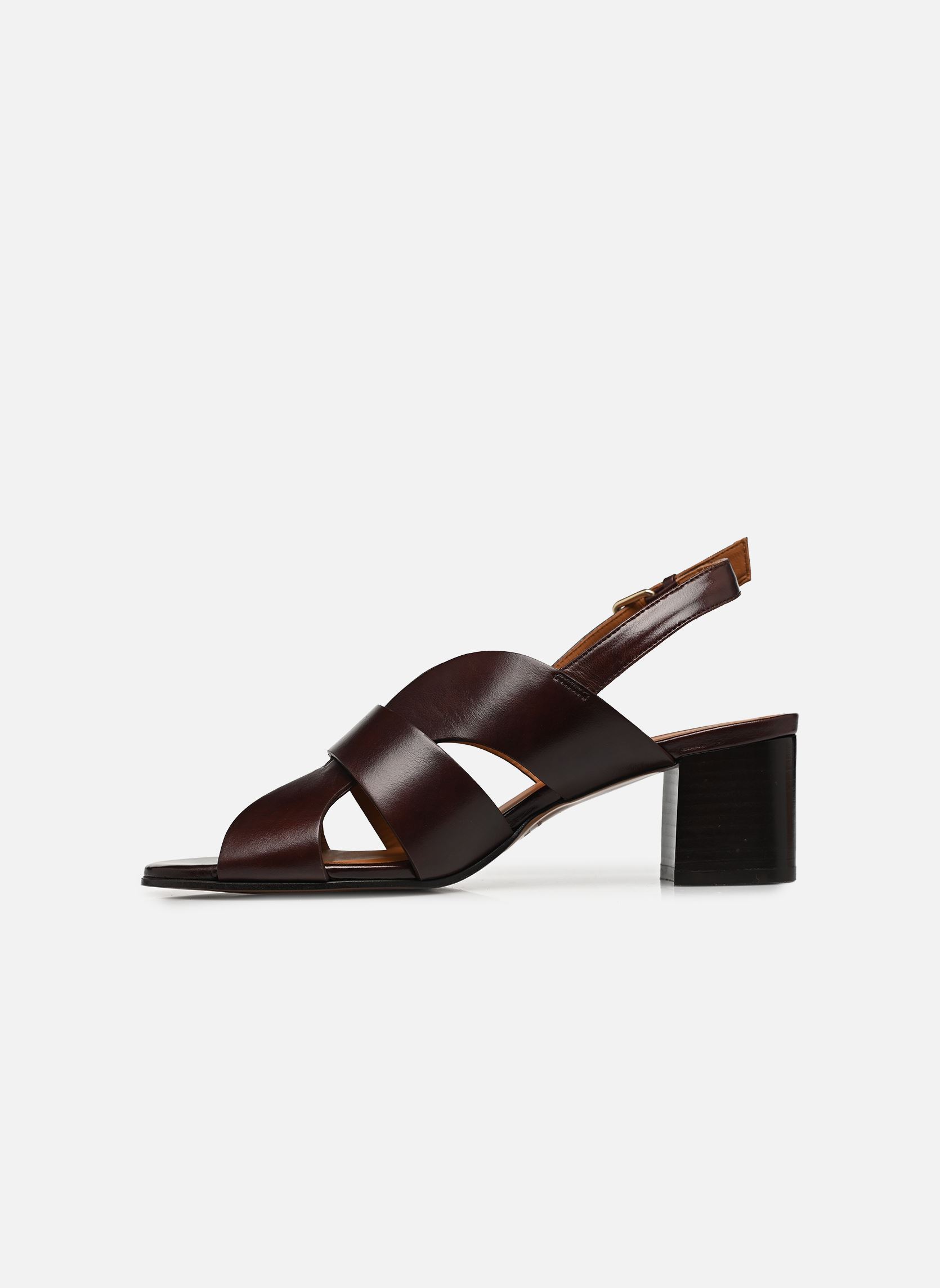 Sandalen Sandales n°551 - Cuir - Marron chocolat damen braun Rivecour Sandalen Sandales n°551 - Cuir - Marron chocolat damen braun MARRON CHOCOLAT