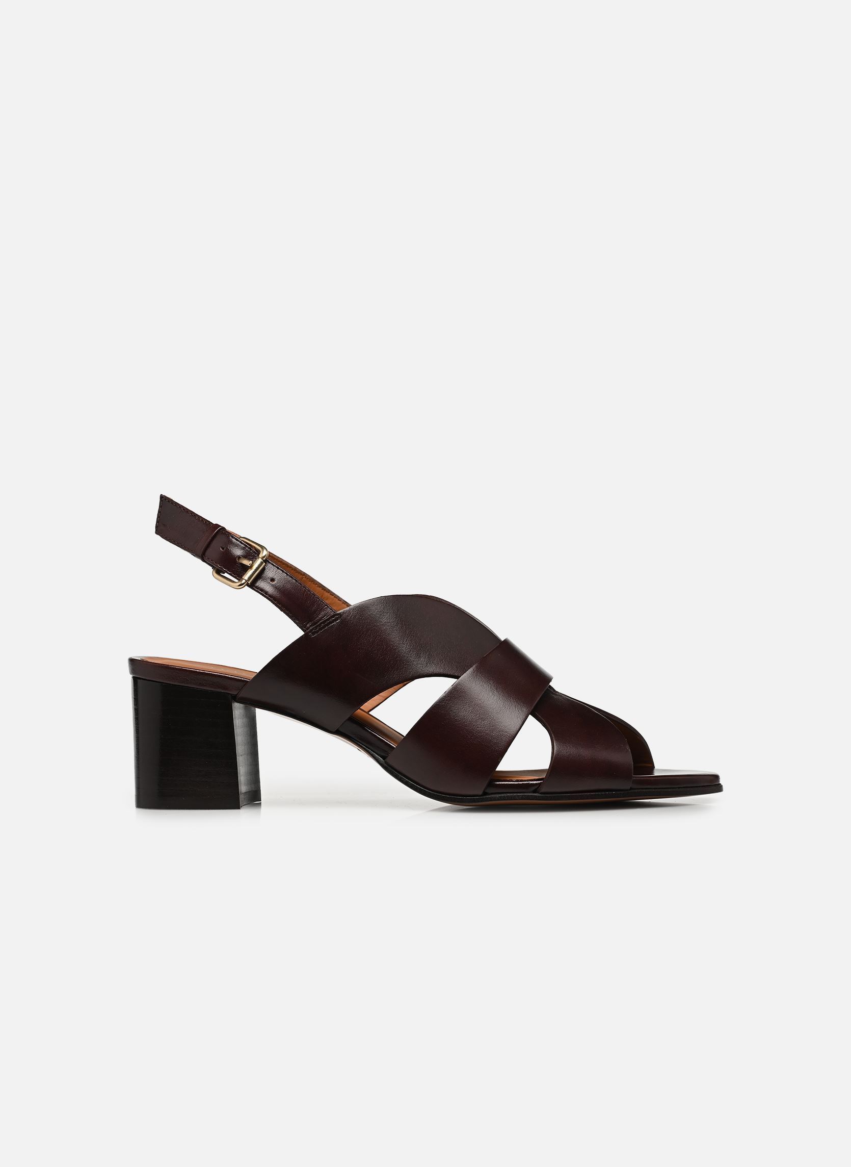 Sandalen Sandales n°551 - Cuir - Marron chocolat damen braun Rivecour Sandalen Sandales n°551 - Cuir - Marron chocolat damen braun MARRON CHOCOLAT