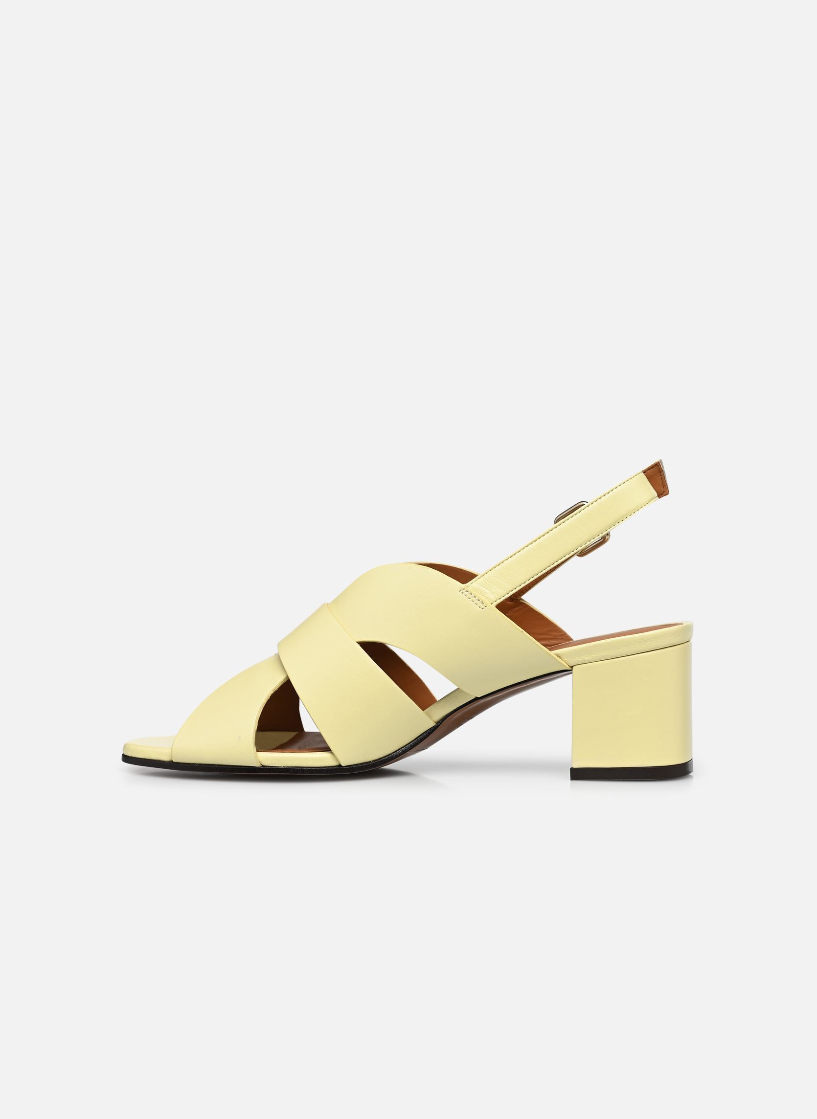 Sandalen Sandales n°551 - Cuir nappa - Jaune sorb damen gelb Rivecour Sandalen Sandales n°551 - Cuir nappa - Jaune sorb damen gelb JAUNE SORBET
