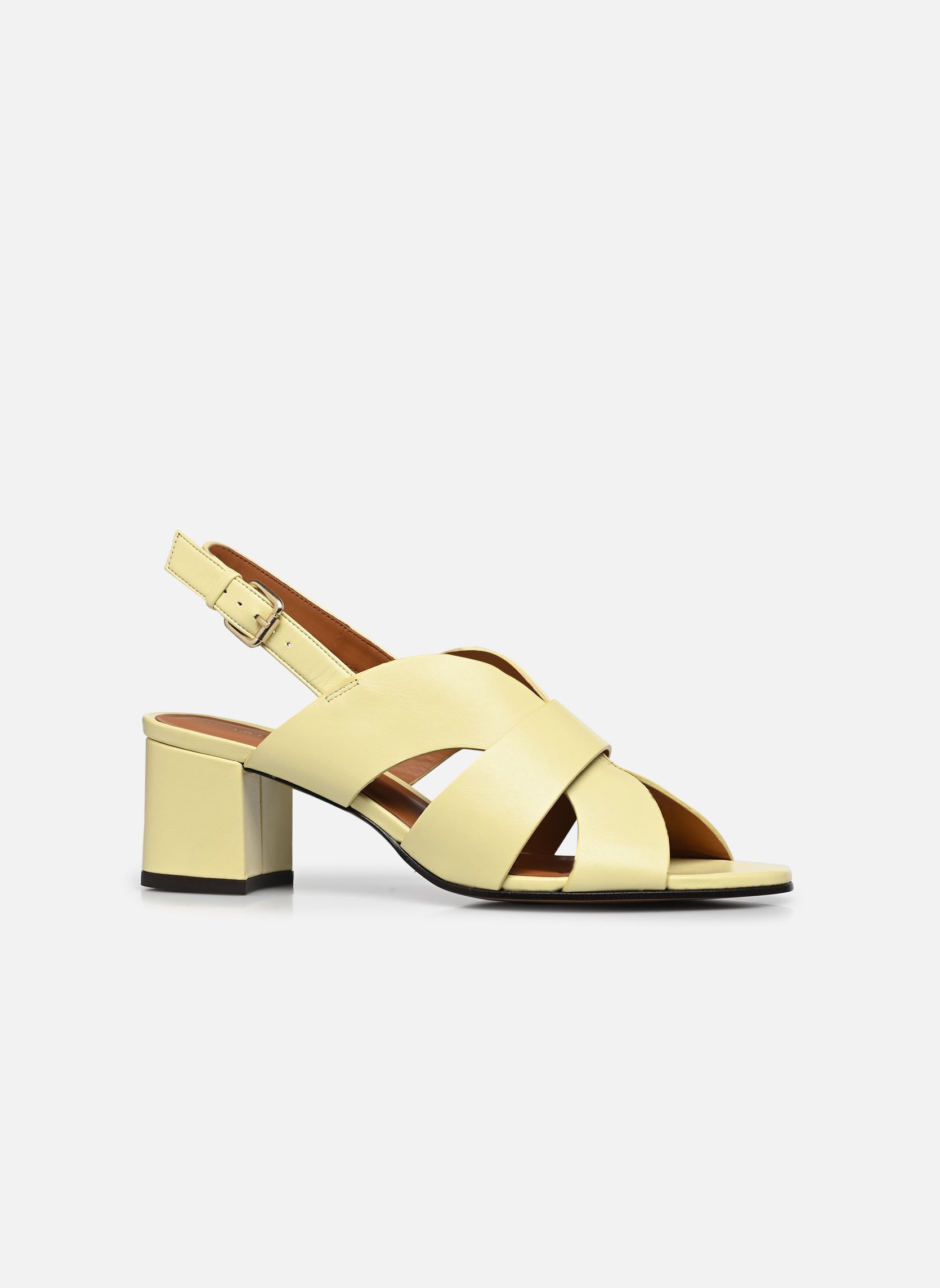 Sandalen Sandales n°551 - Cuir nappa - Jaune sorb damen gelb Rivecour Sandalen Sandales n°551 - Cuir nappa - Jaune sorb damen gelb JAUNE SORBET