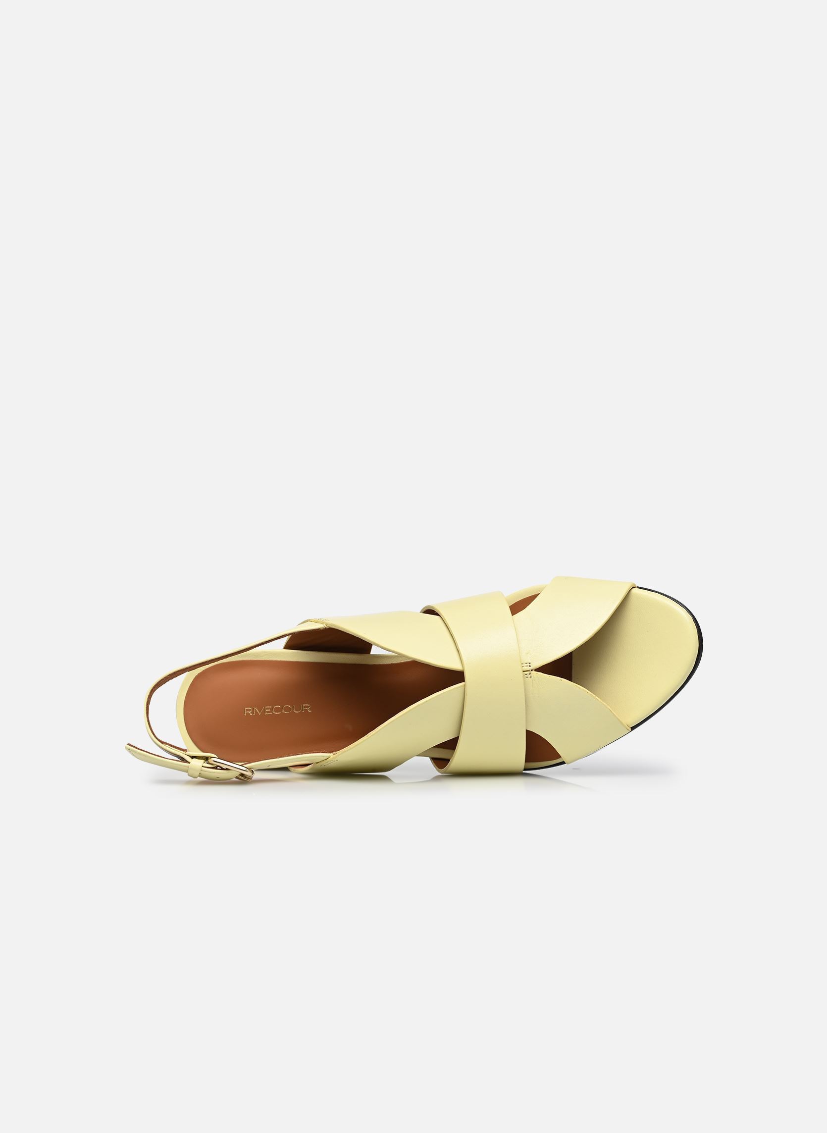 Sandalen Sandales n°551 - Cuir nappa - Jaune sorb damen gelb Rivecour Sandalen Sandales n°551 - Cuir nappa - Jaune sorb damen gelb JAUNE SORBET