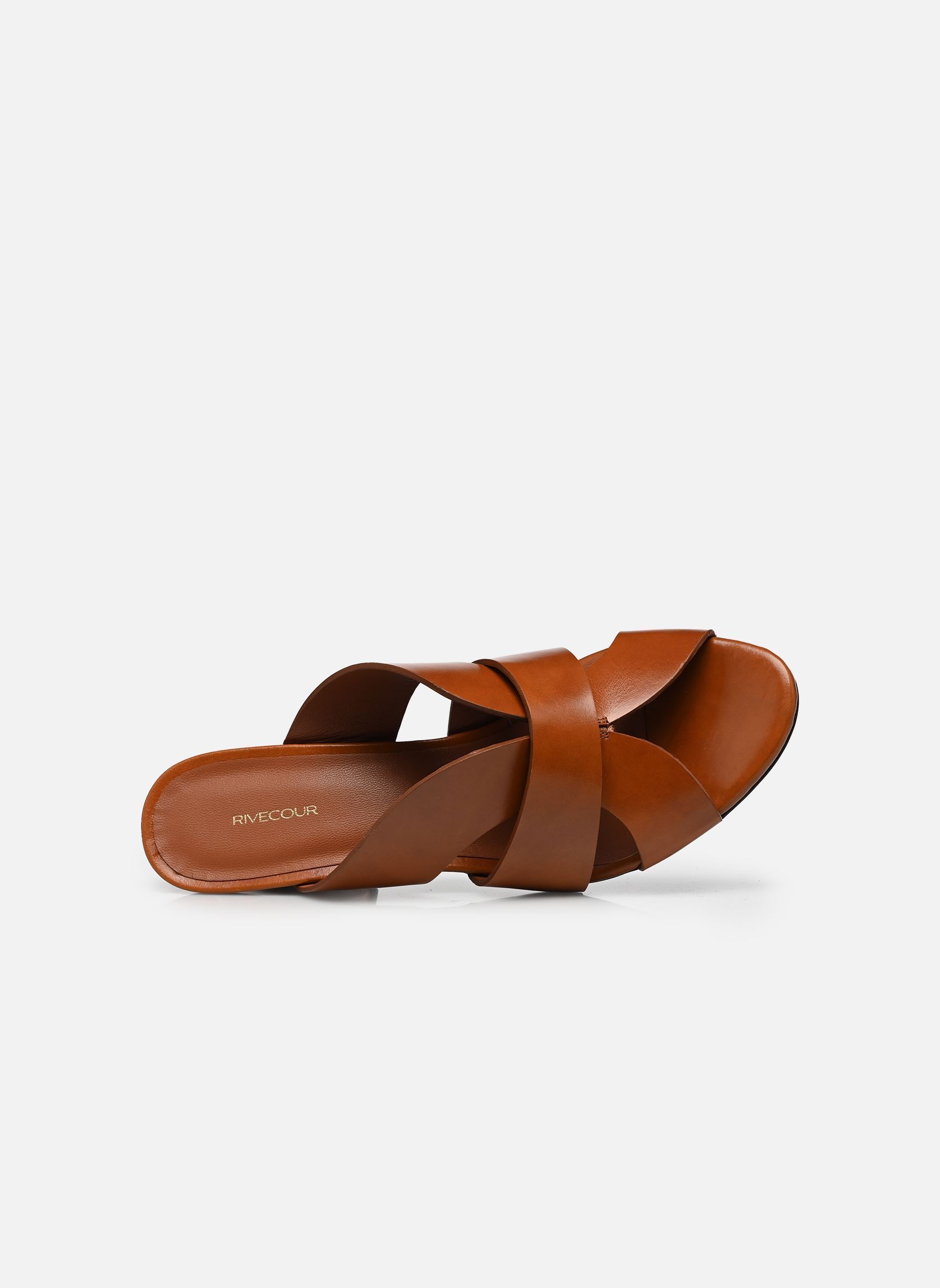 Sandalen Sandales n°561 - Cuir - Cognac damen braun Rivecour Sandalen Sandales n°561 - Cuir - Cognac damen braun COGNAC