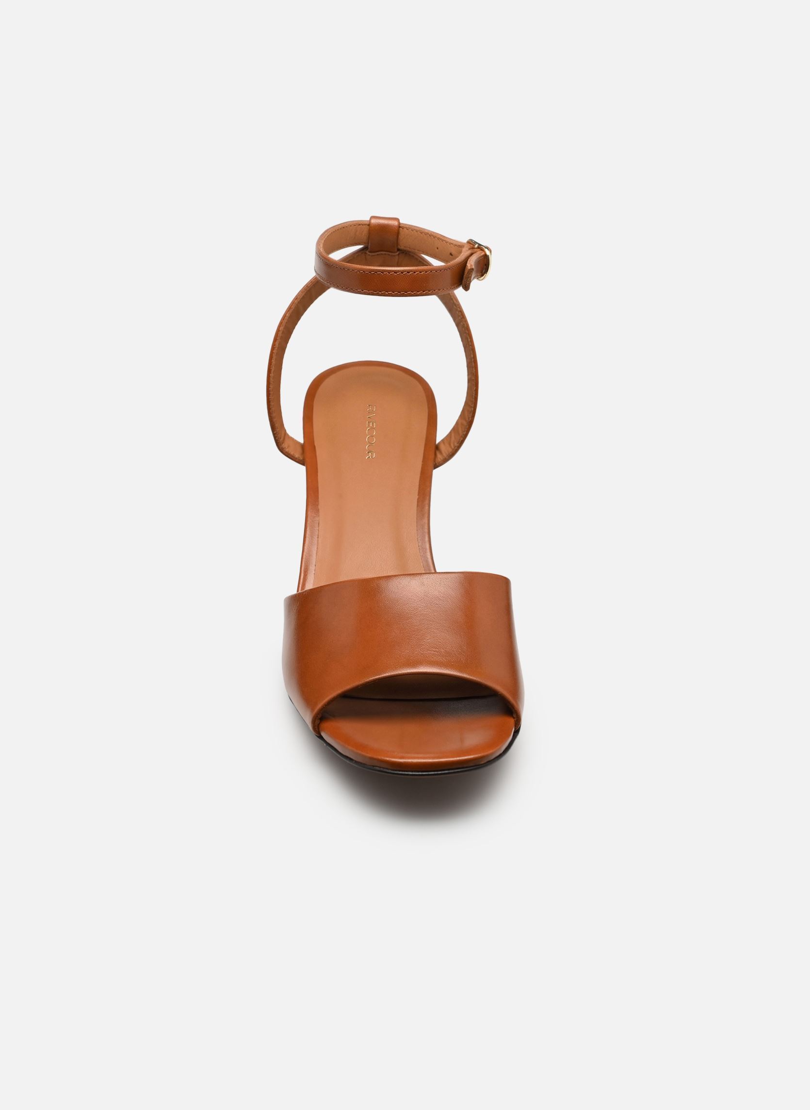 Sandalias Sandales n°789 - Cuir - Cognac mujer marrón Rivecour Sandalias Sandales n°789 - Cuir - Cognac mujer marrón COGNAC
